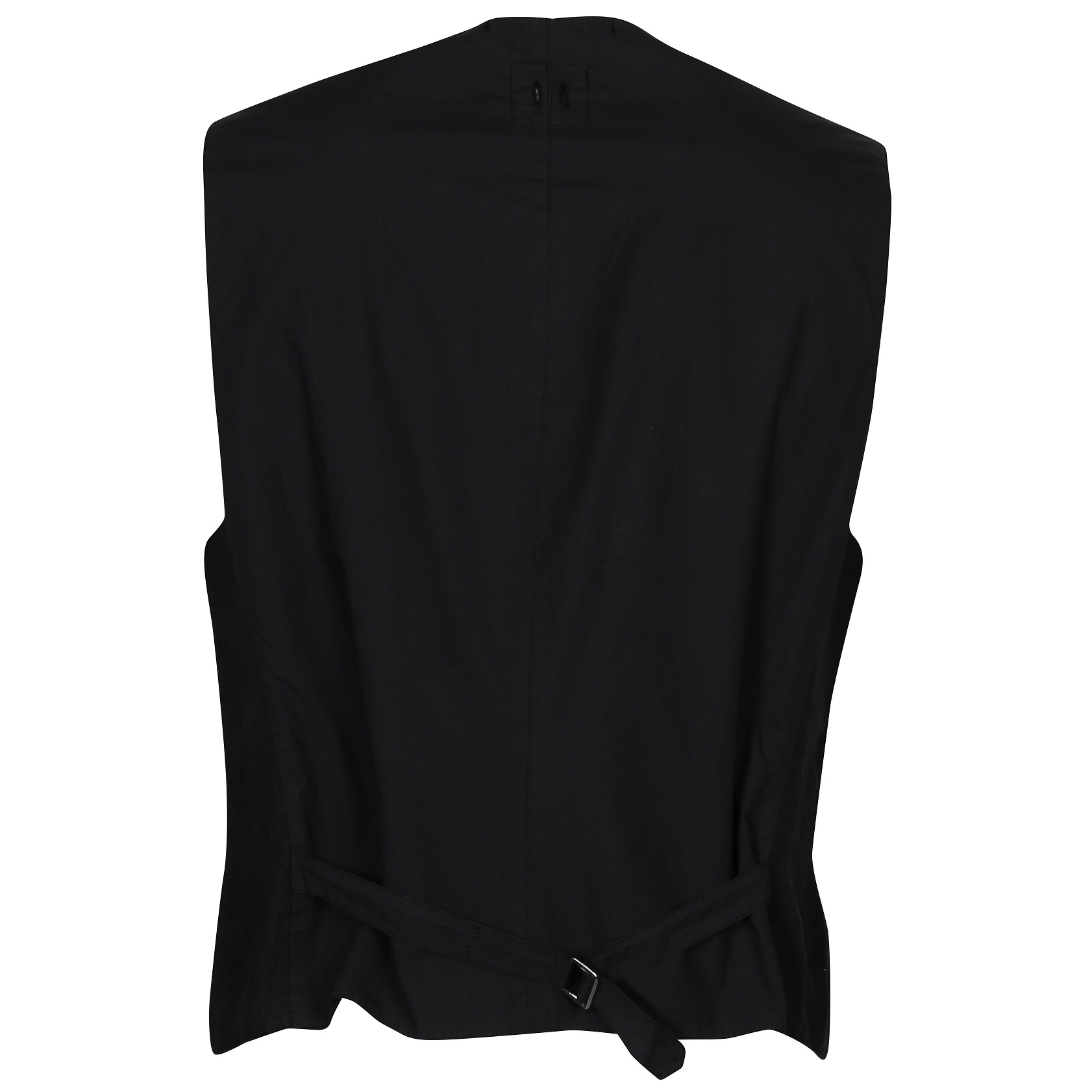 HANNES ROETHER Linen Vest in Black XL