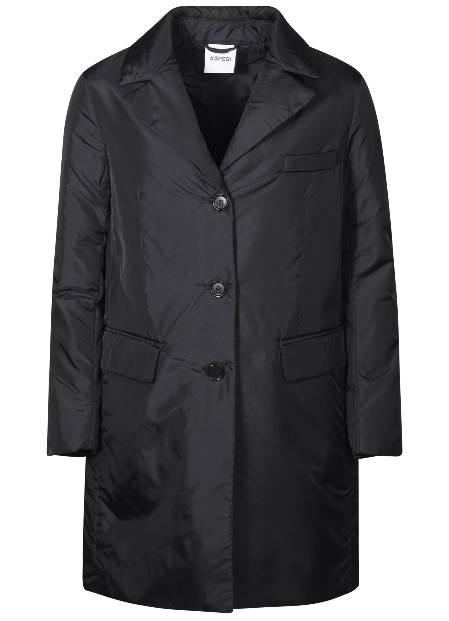 ASPESI Soft Padded Coat Teena in Black