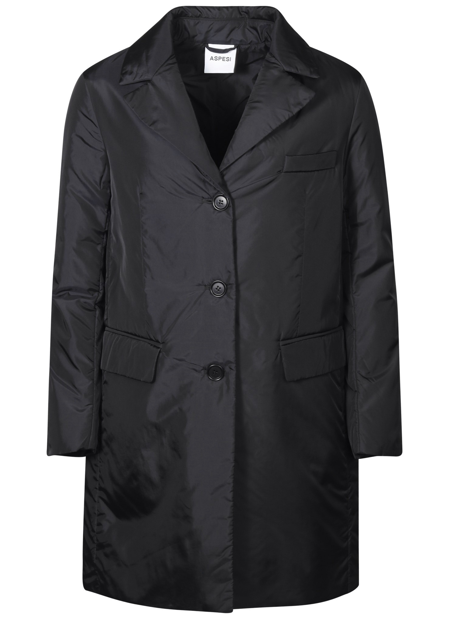 ASPESI Soft Padded Coat Ivy in Black XS