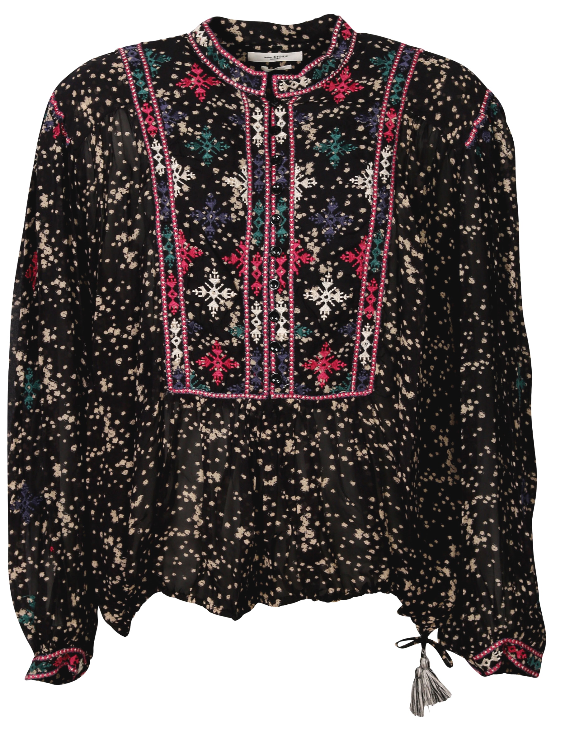 Isabel Marant Étoile Tunic Ivayo Black Embroidered FR/38 - DE/36