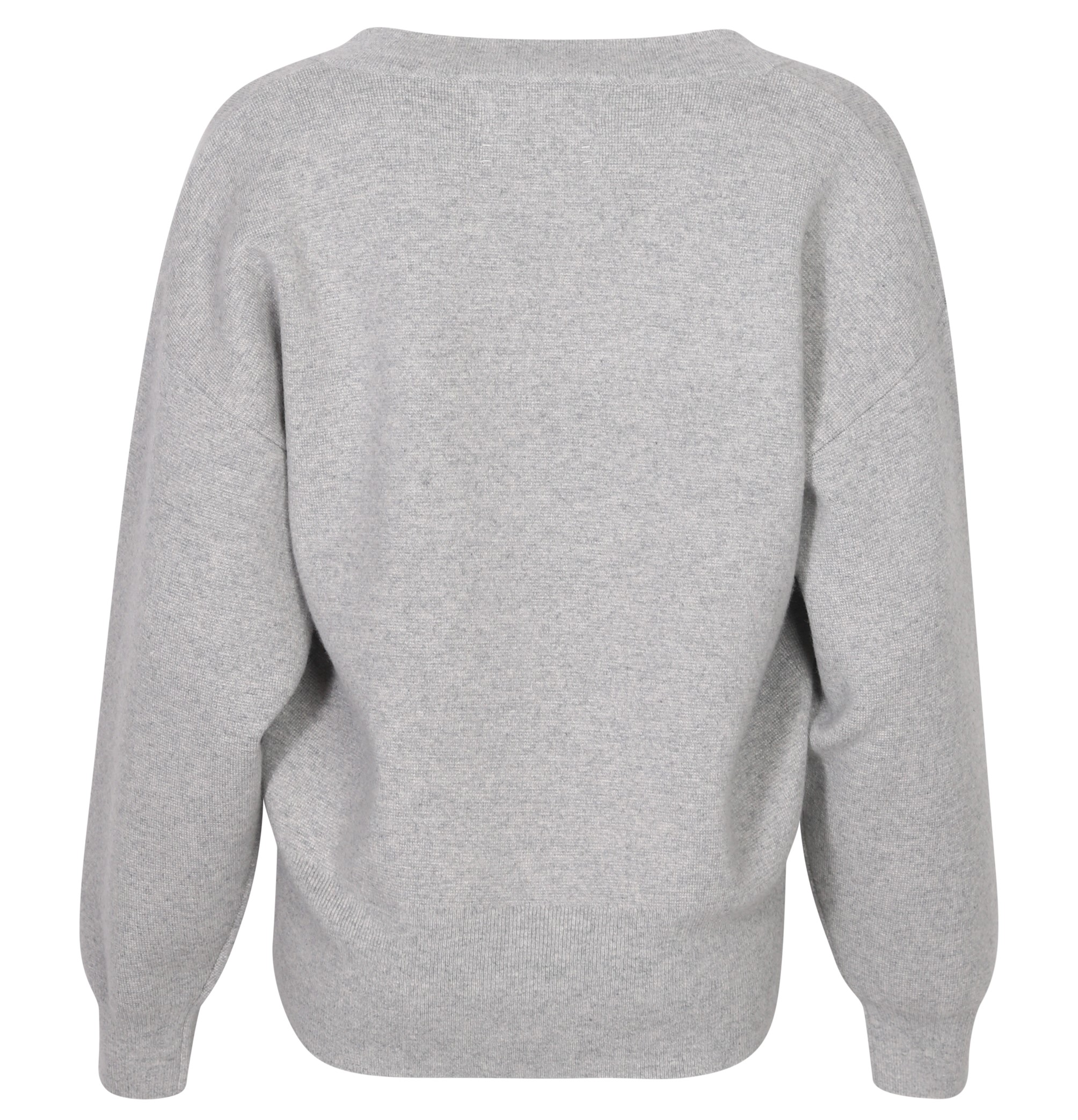 EXTREME CASHMERE Lana N°316 Heavy V-Neck Sweater in Grey