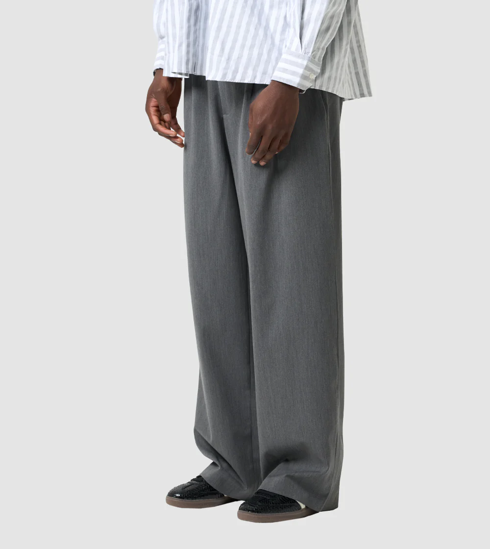 PERPLEX Pleated Pants in Grey