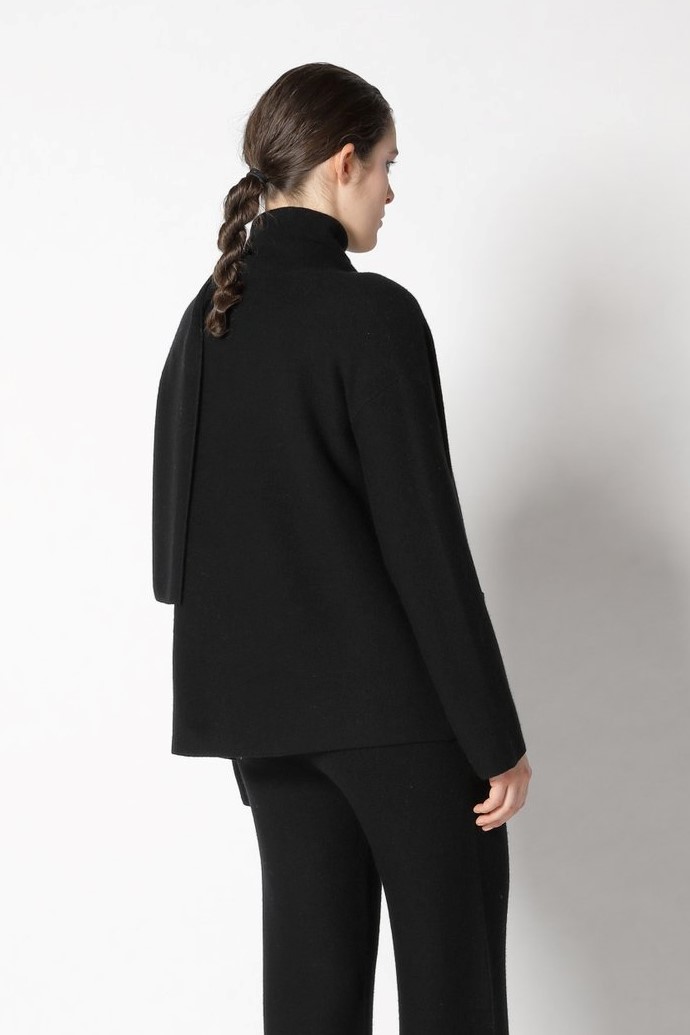 SMINFINITY Scarf Jacket in Black XS/S