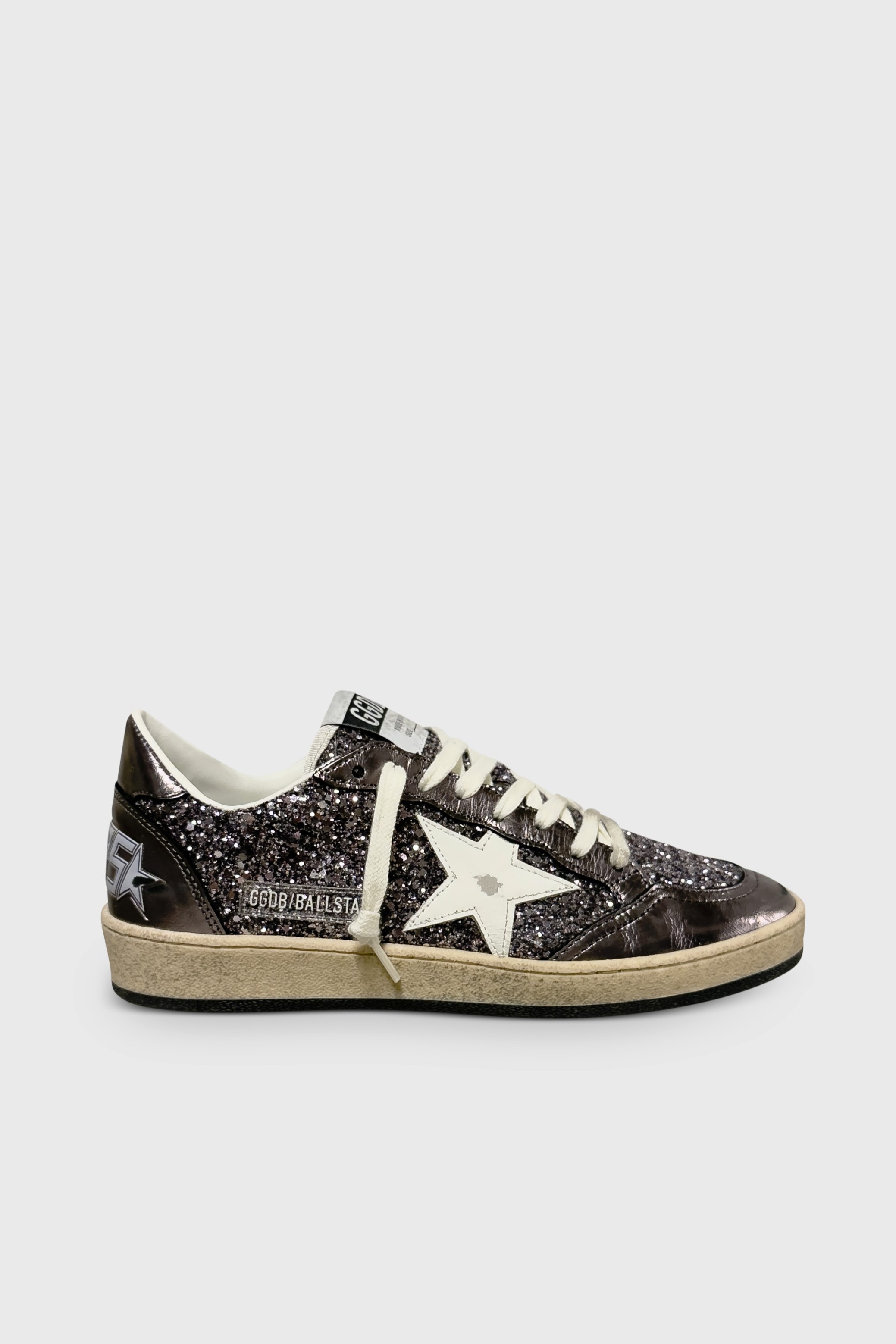 GOLDEN GOOSE Ballstar Purple Glitter