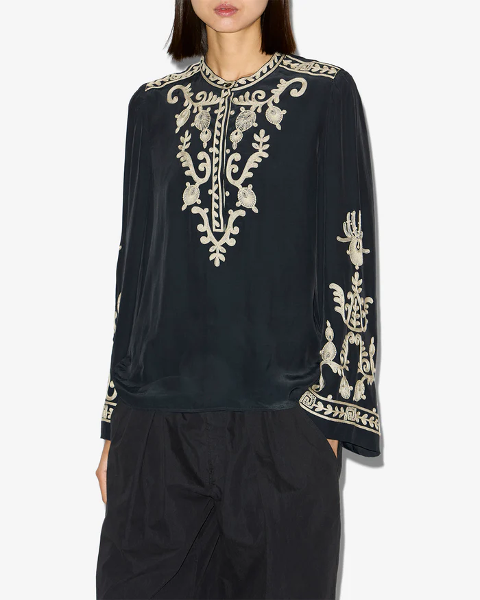 ISABEL MARANT ÉTOILE Viscose Blouse in Black