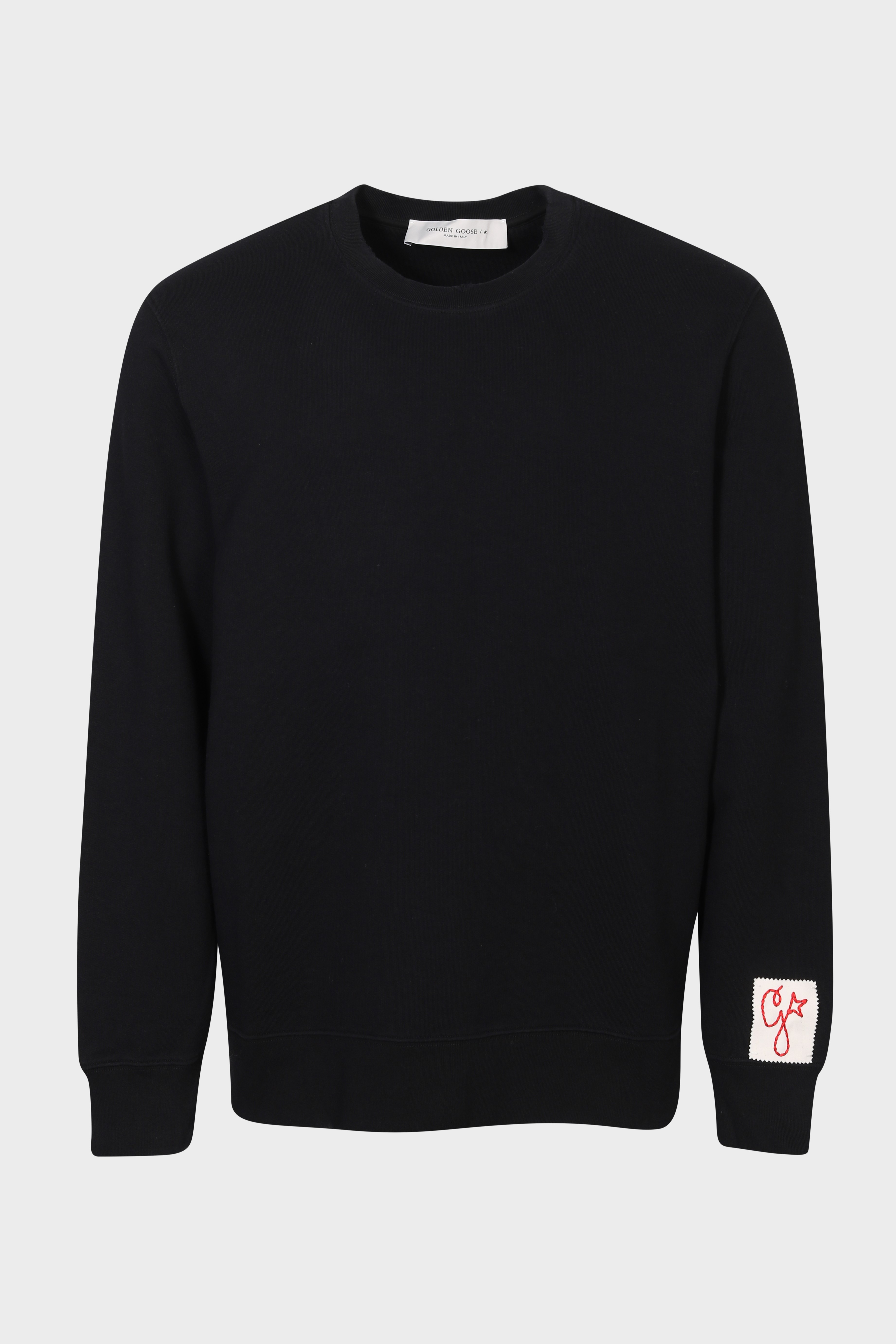 GOLDEN GOOSE Regular Distrezzed Sweater Archibald in Vintage Black