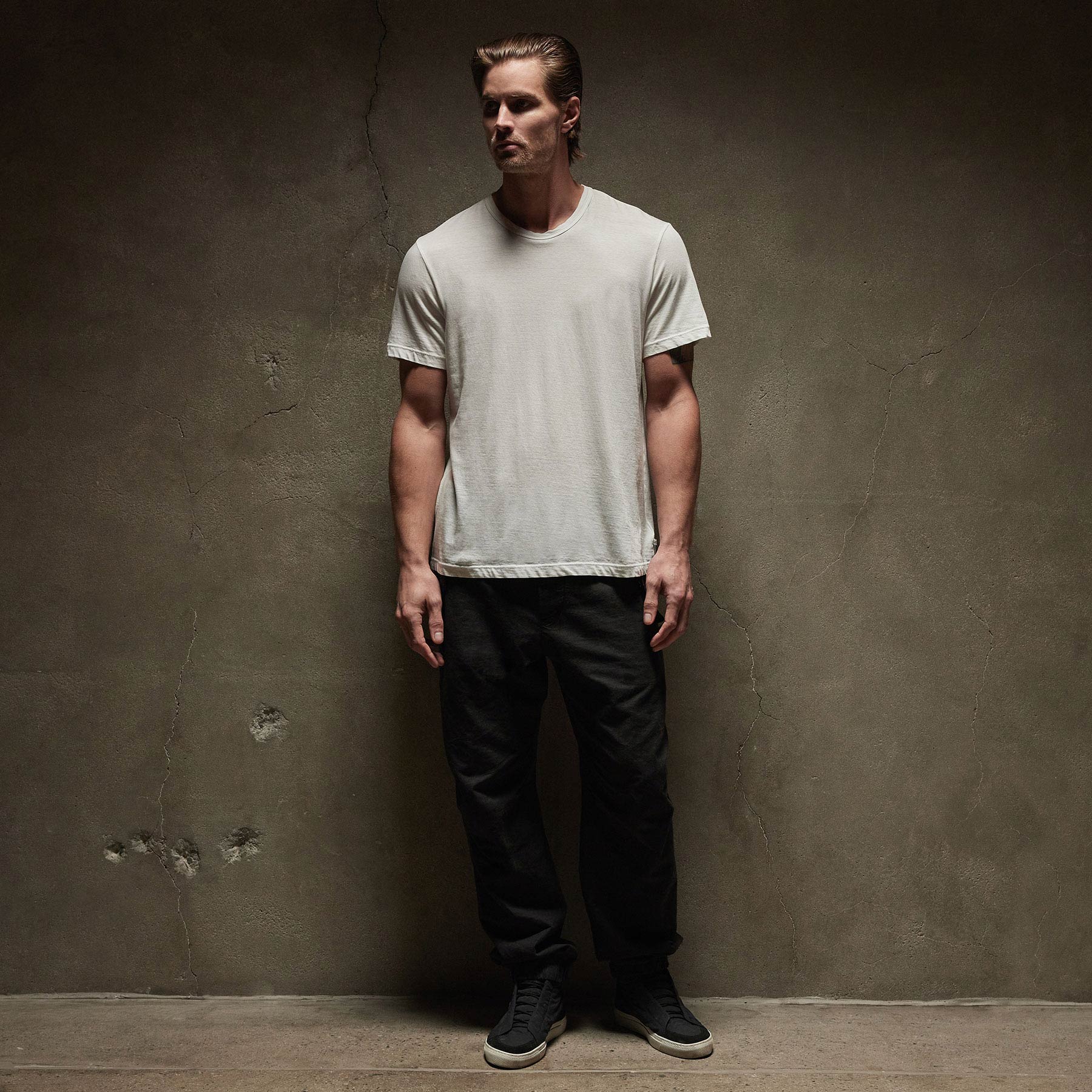 JAMES PERSE T-Shirt Crewneck White 2XL/5