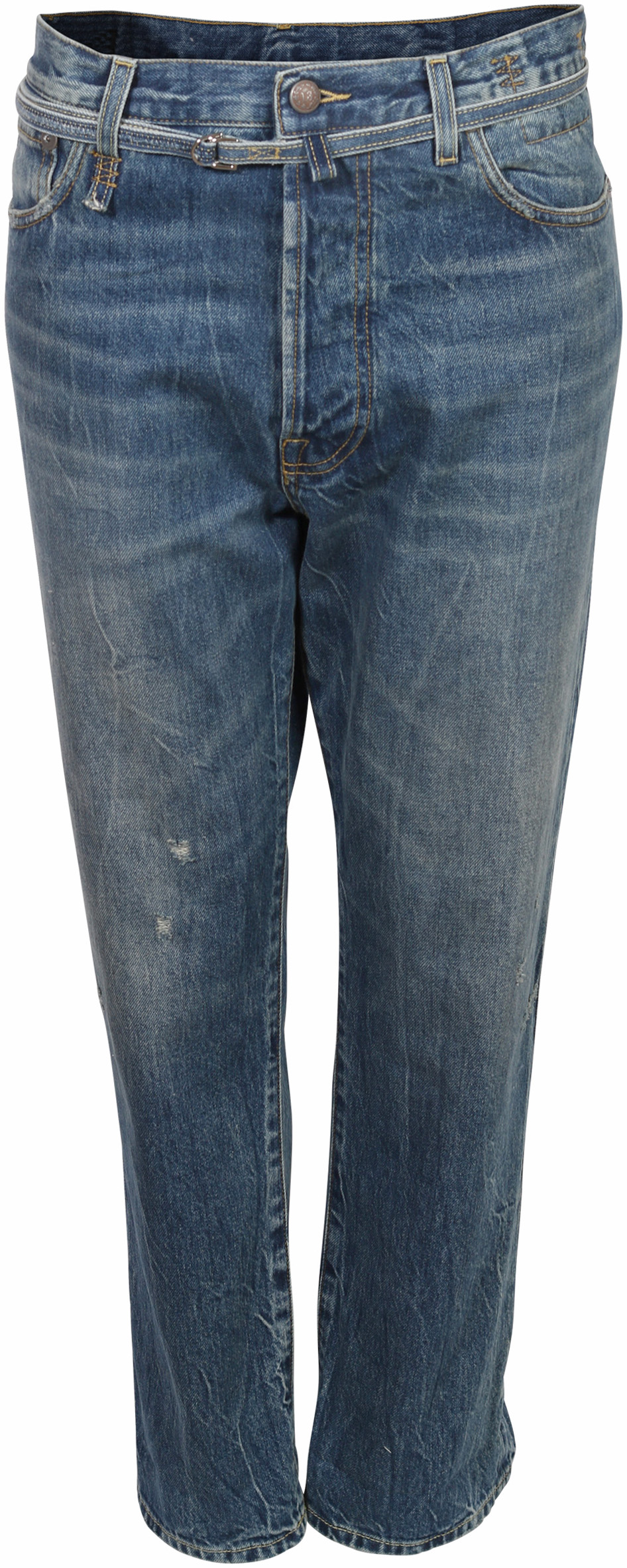 R13 Jeans Paperbag Hayden Blue Washed