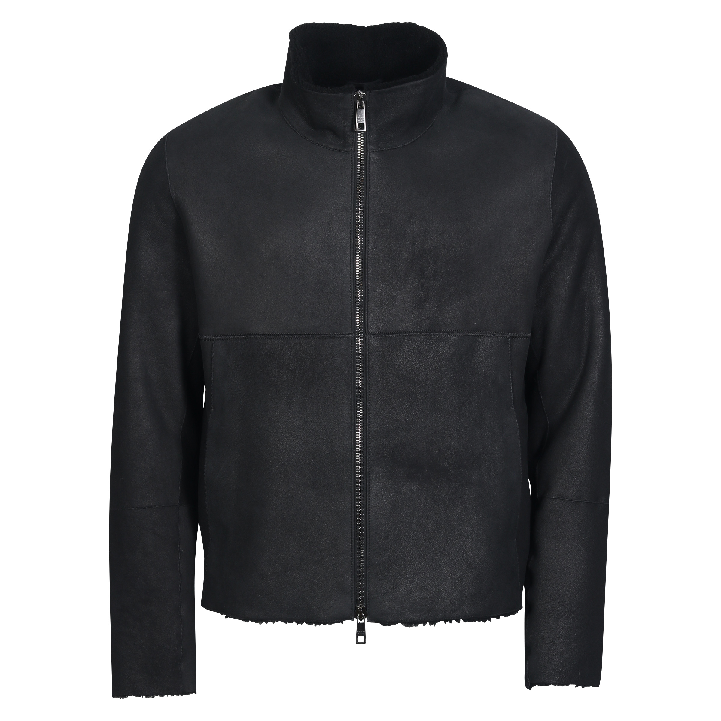 Giorgio Brato Shearling Jacket in Black