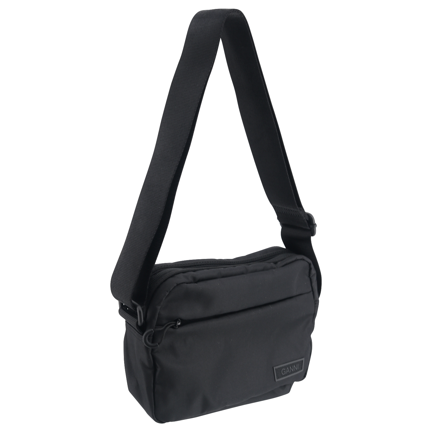 GANNI Recycled Festival Bag in Black