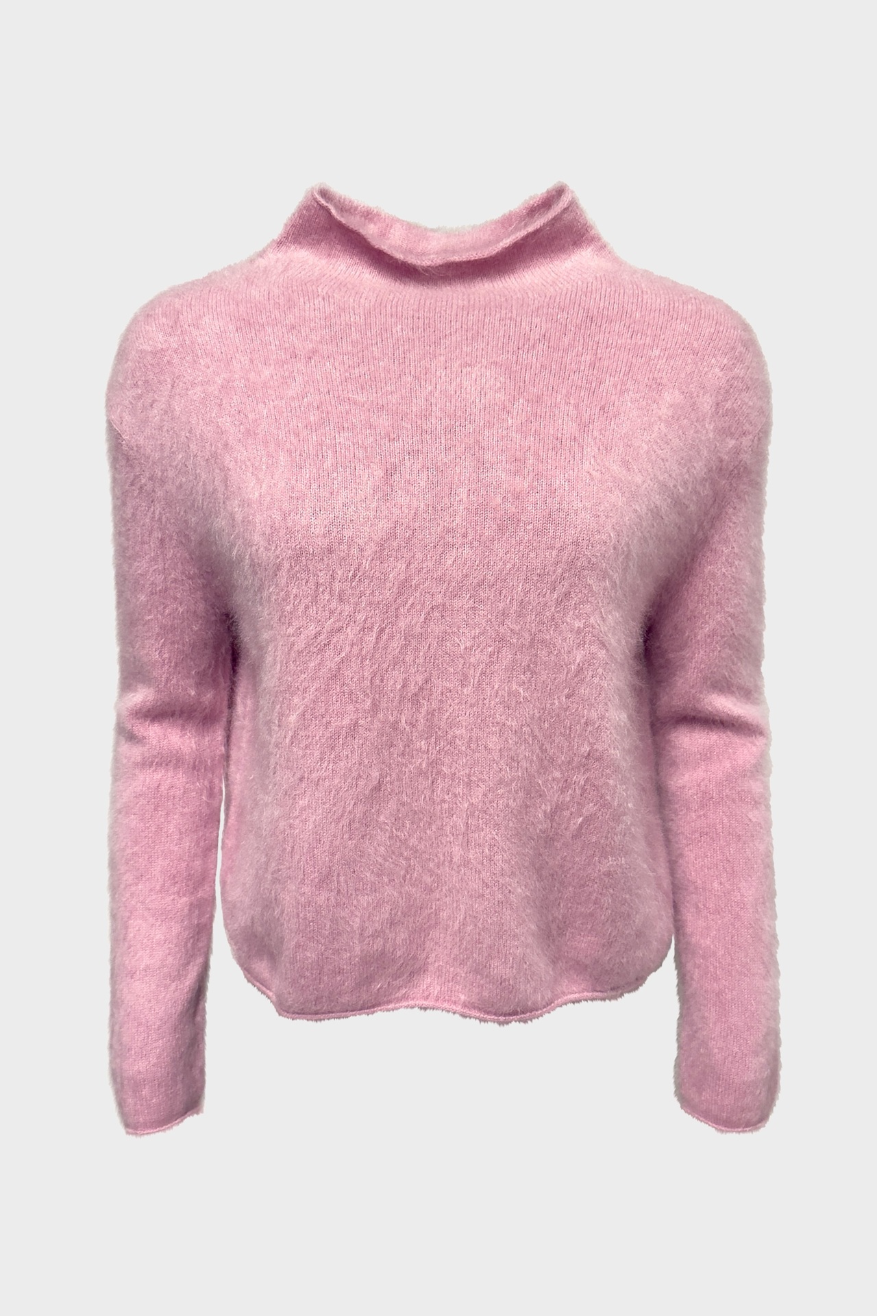 LISA YANG Sandy Brushed Cashmere Sweater in Pink 2 / M-L