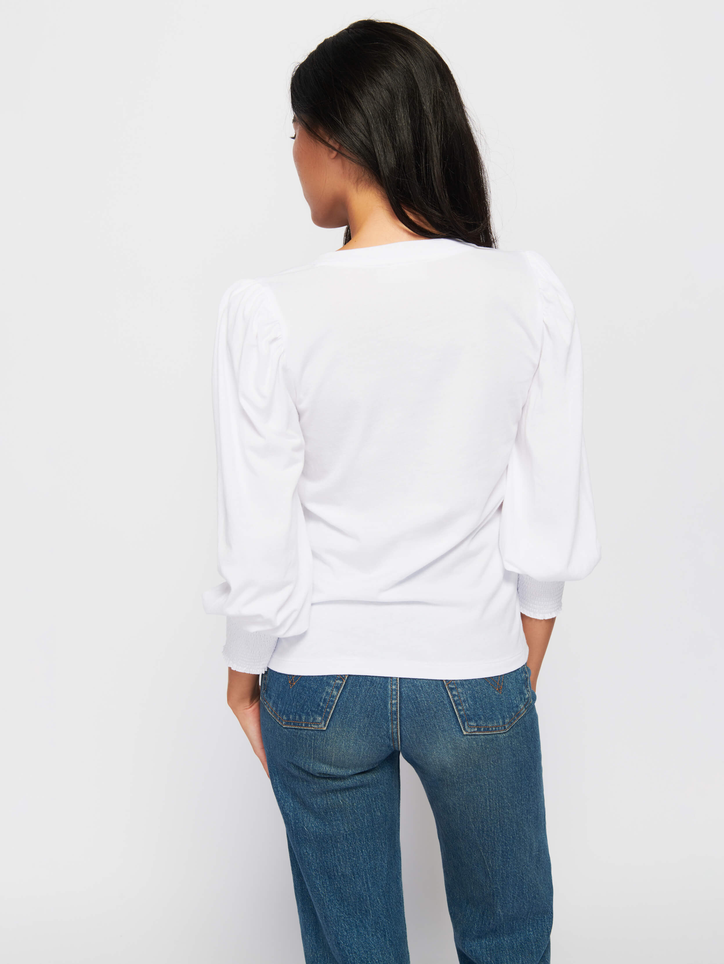 NATION LTD Longsleeve in White