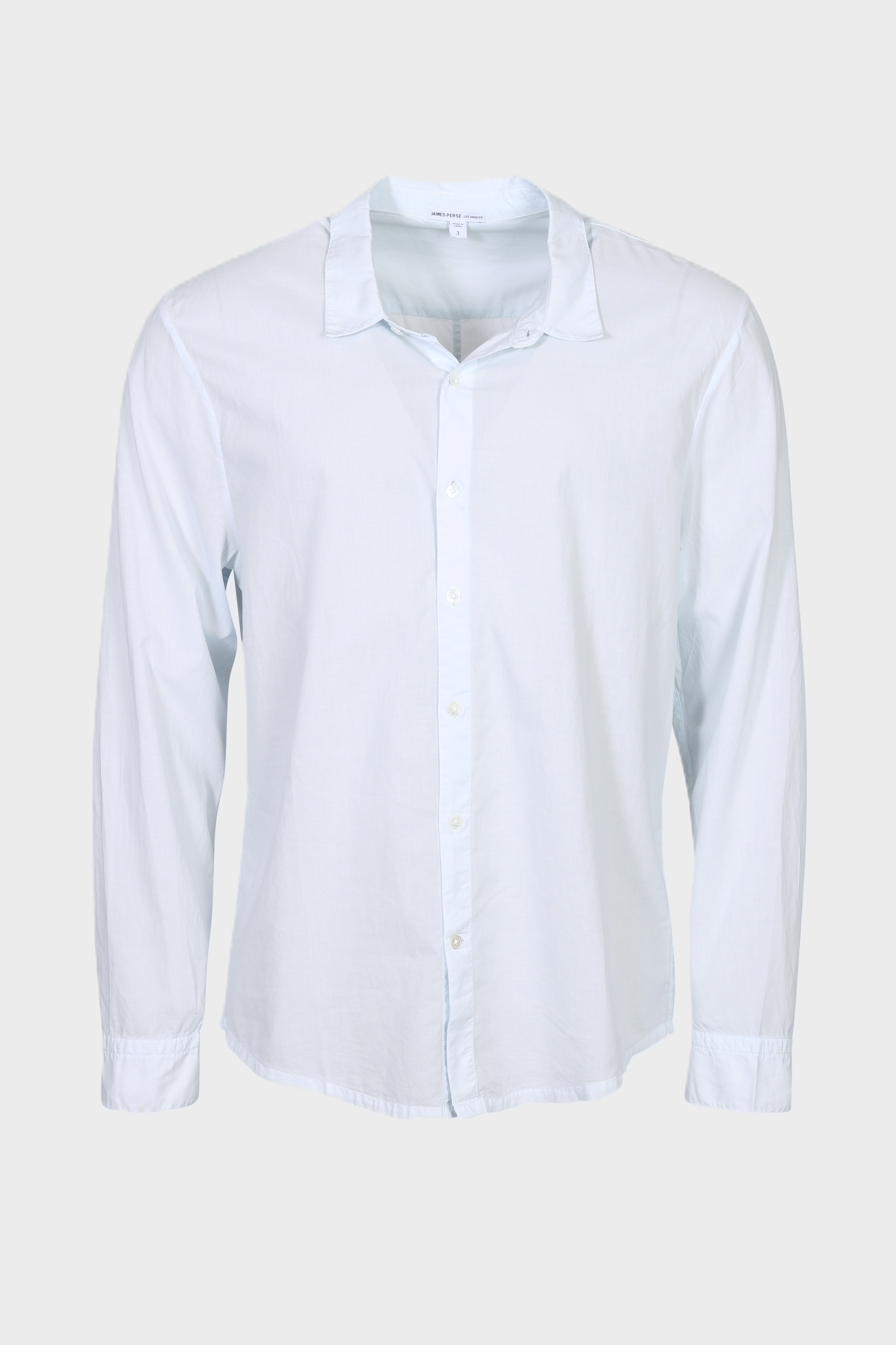 JAMES PERSE Shirt Standard in Ice Blue JAMES PERSE Shirt Standard in Ice Blue