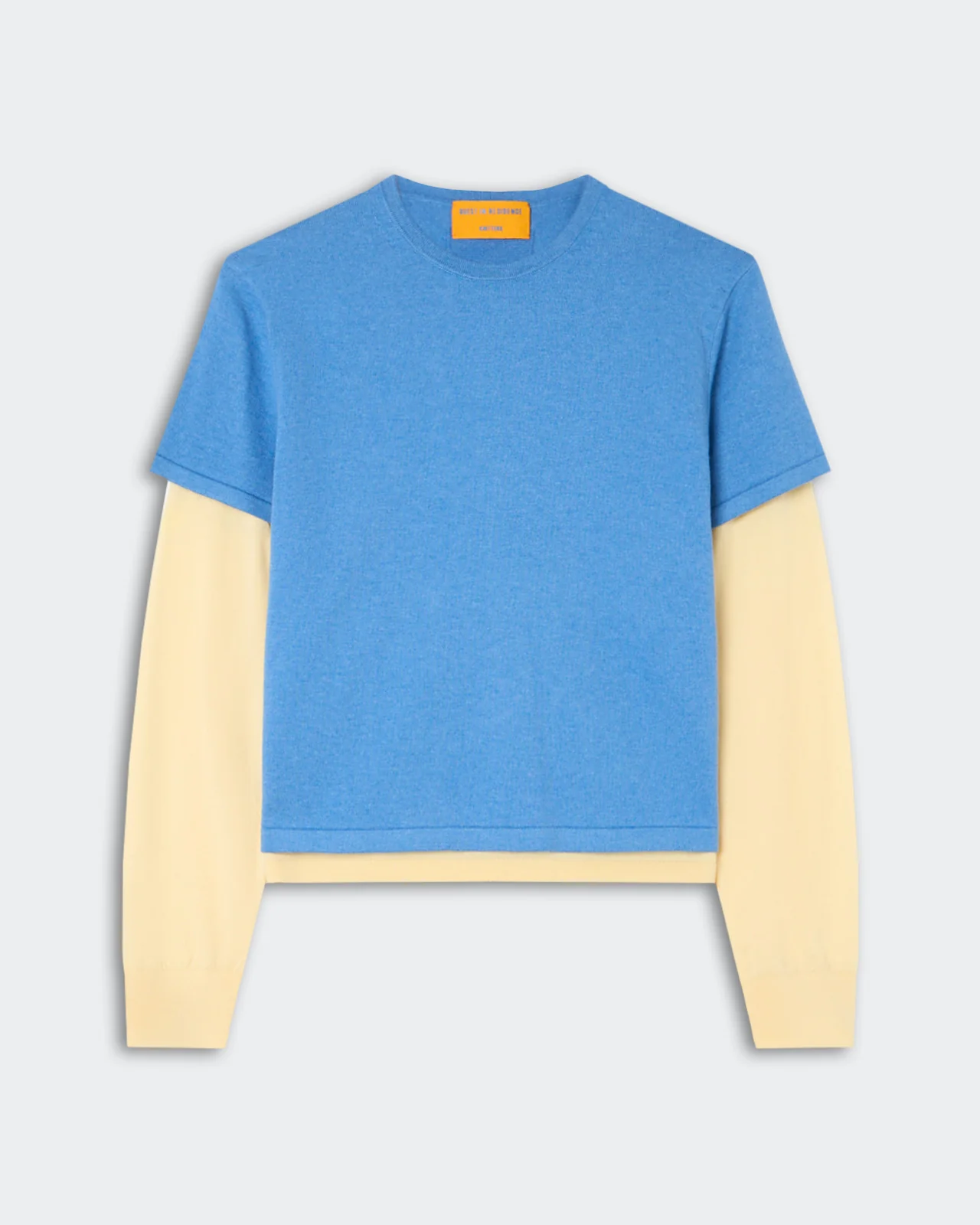 GUEST IN RESIDENCE Layer Tee in Delft Blue/Butter