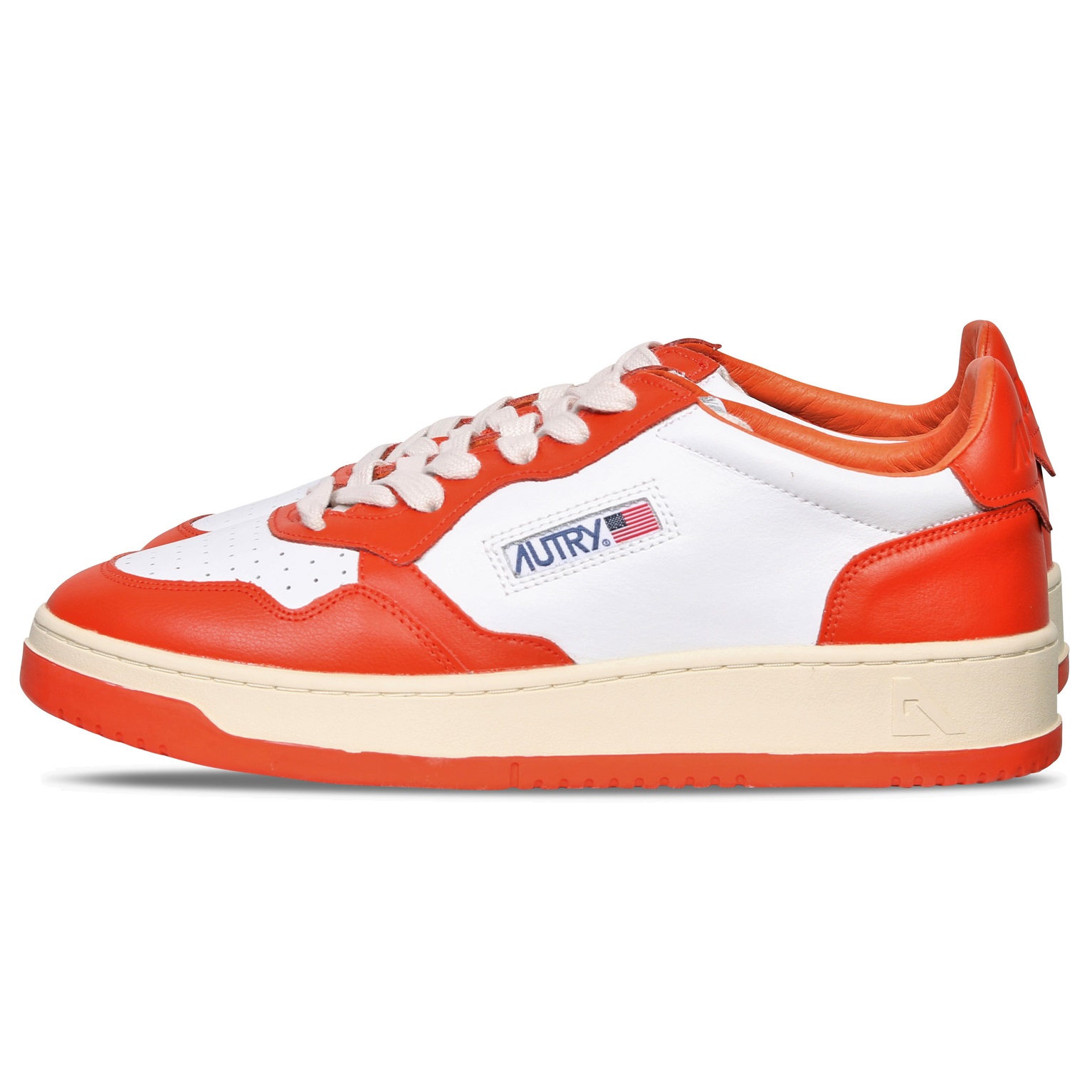 Autry Action Shoes Low Sneaker White/Tangerine