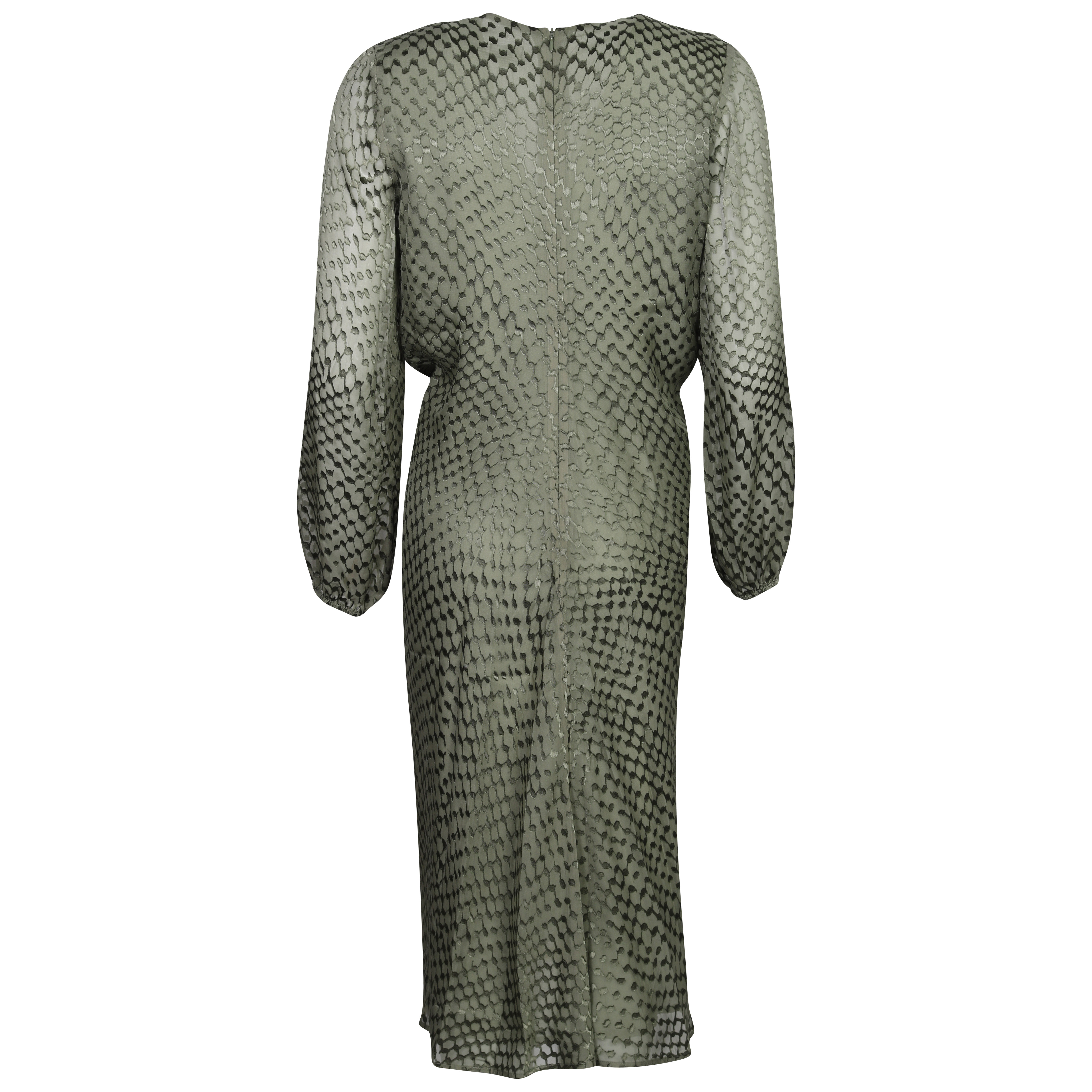 Lala Berlin Dama Dress Olive Devoré L
