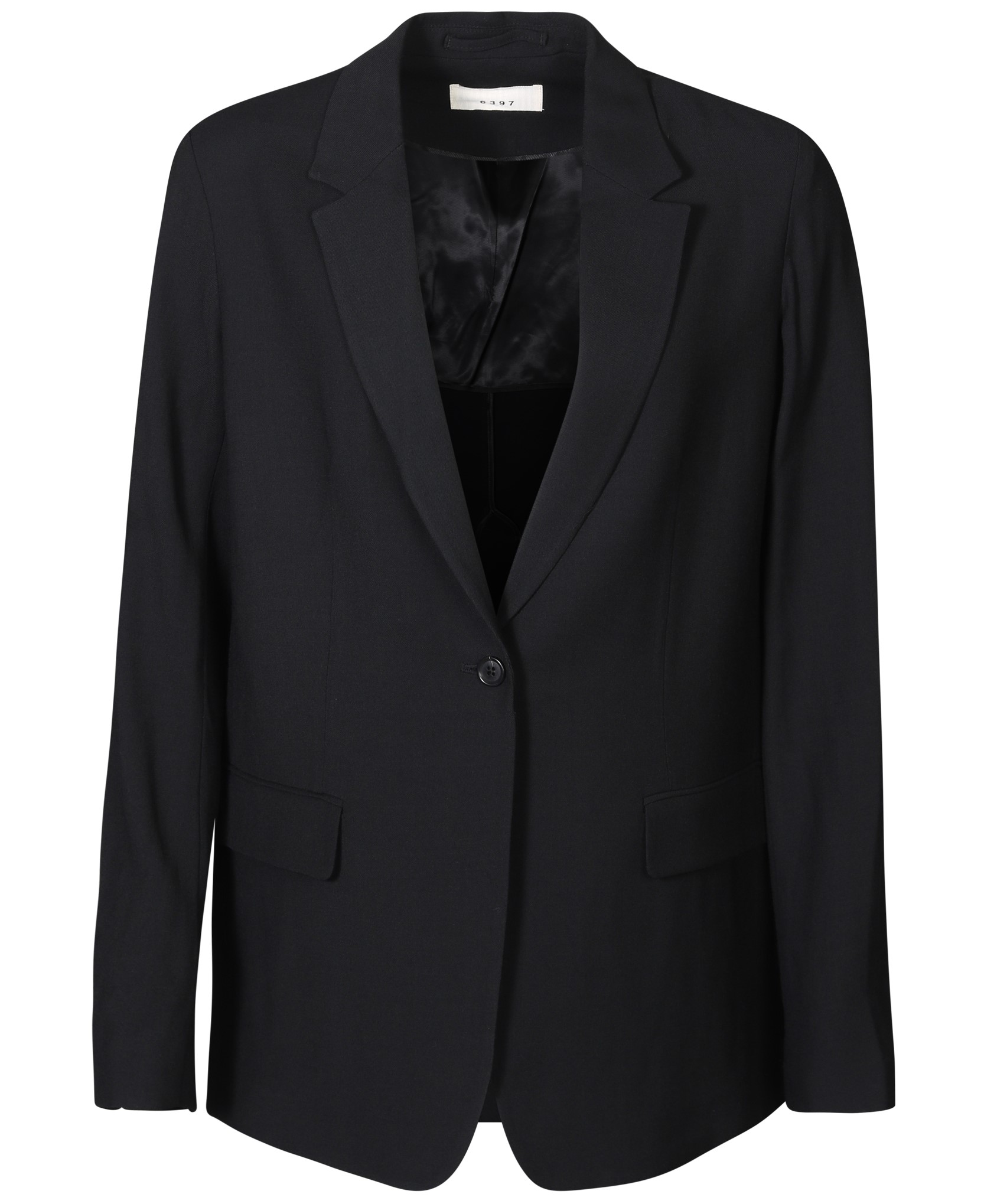 6397 Sheer Classic Blazer in Black