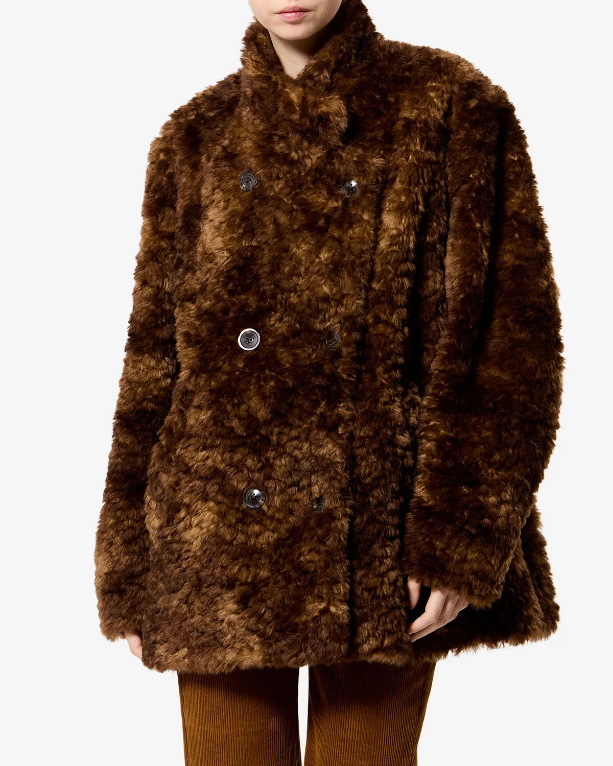 ISABEL MARANT ÉTOILE Jya Fake Fur Jacket FR40 / DE38