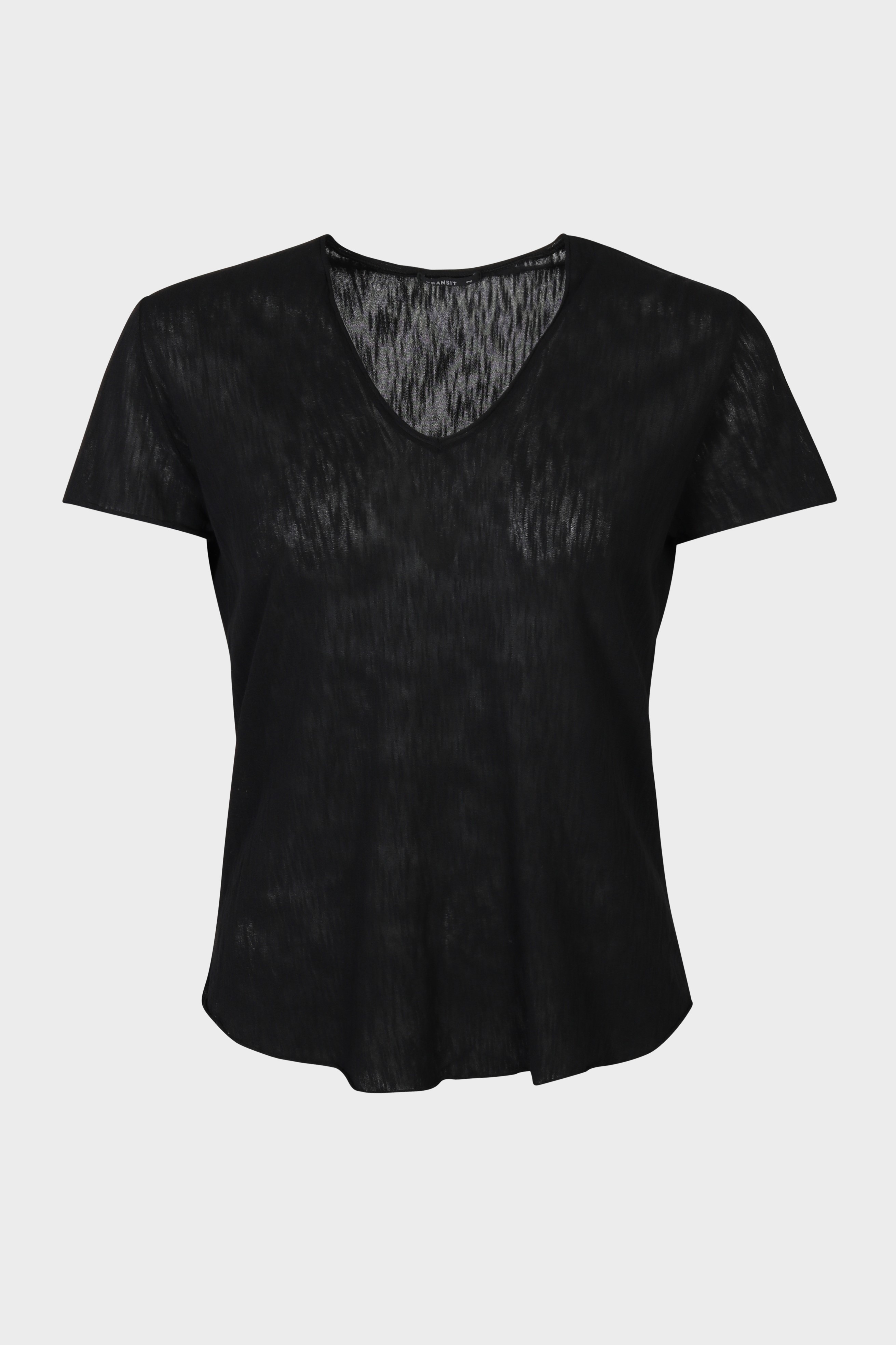 TRANSIT PAR SUCH V-Neck T-Shirt in Black TRANSIT PAR SUCH V-Neck T-Shirt in Black
