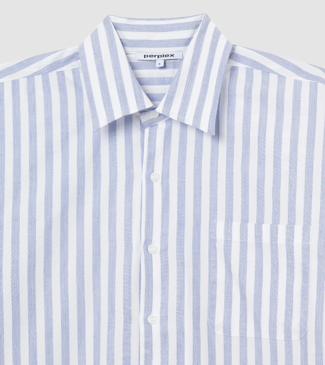 PERPLEX Striped Oversize Shirt in Blue