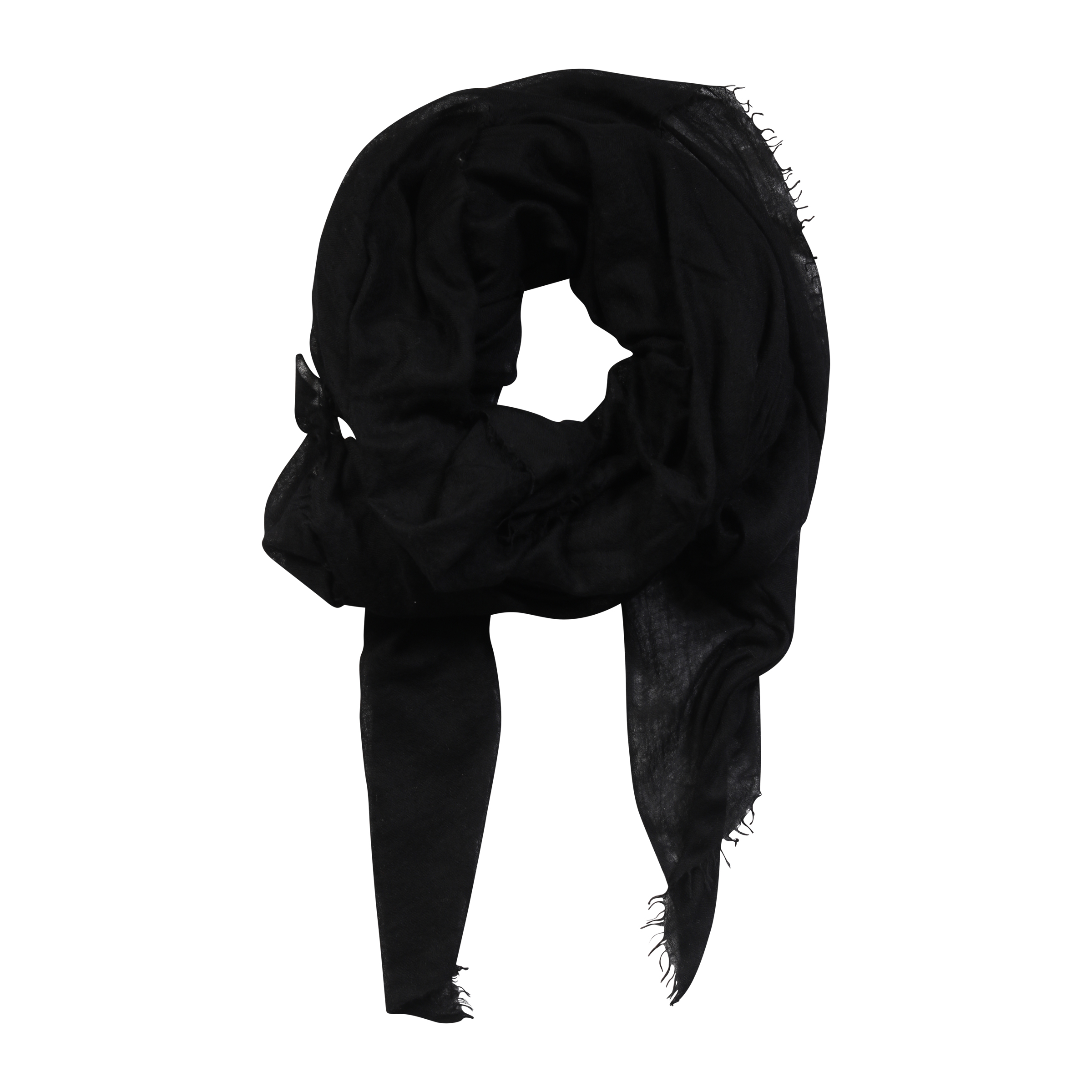 FRENCKENBERGER Big Woven Scarf in Black
