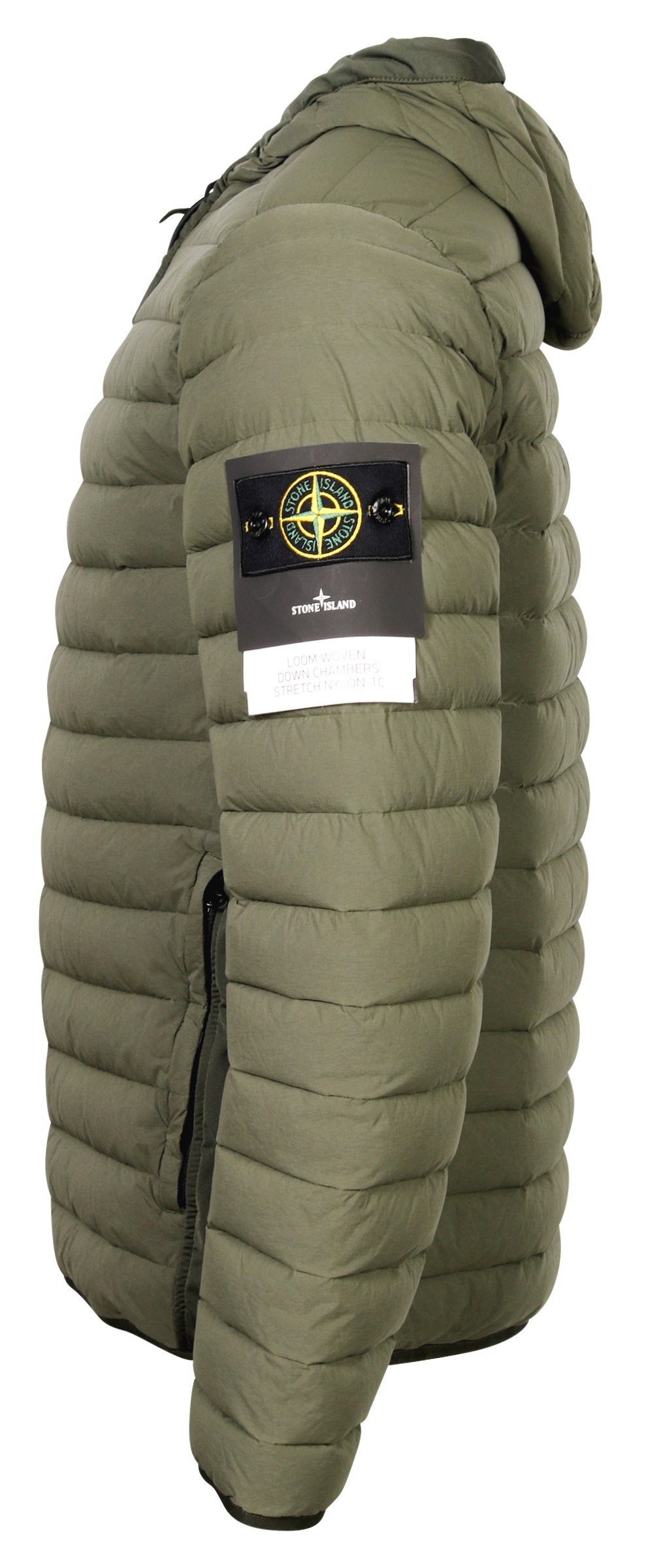 Stone Island Real Down Jacket Dark Olive L