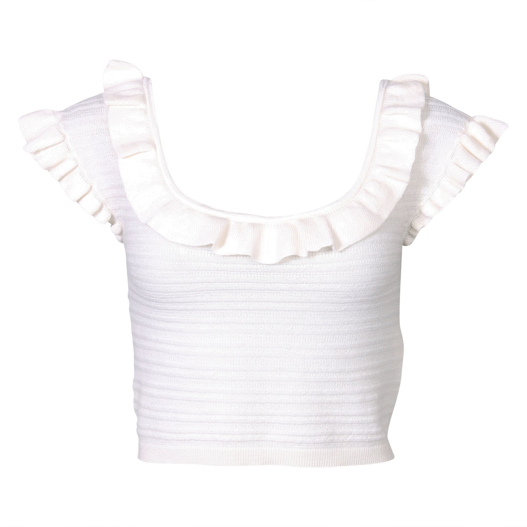 FLONA Cashmere Top in Off White XS