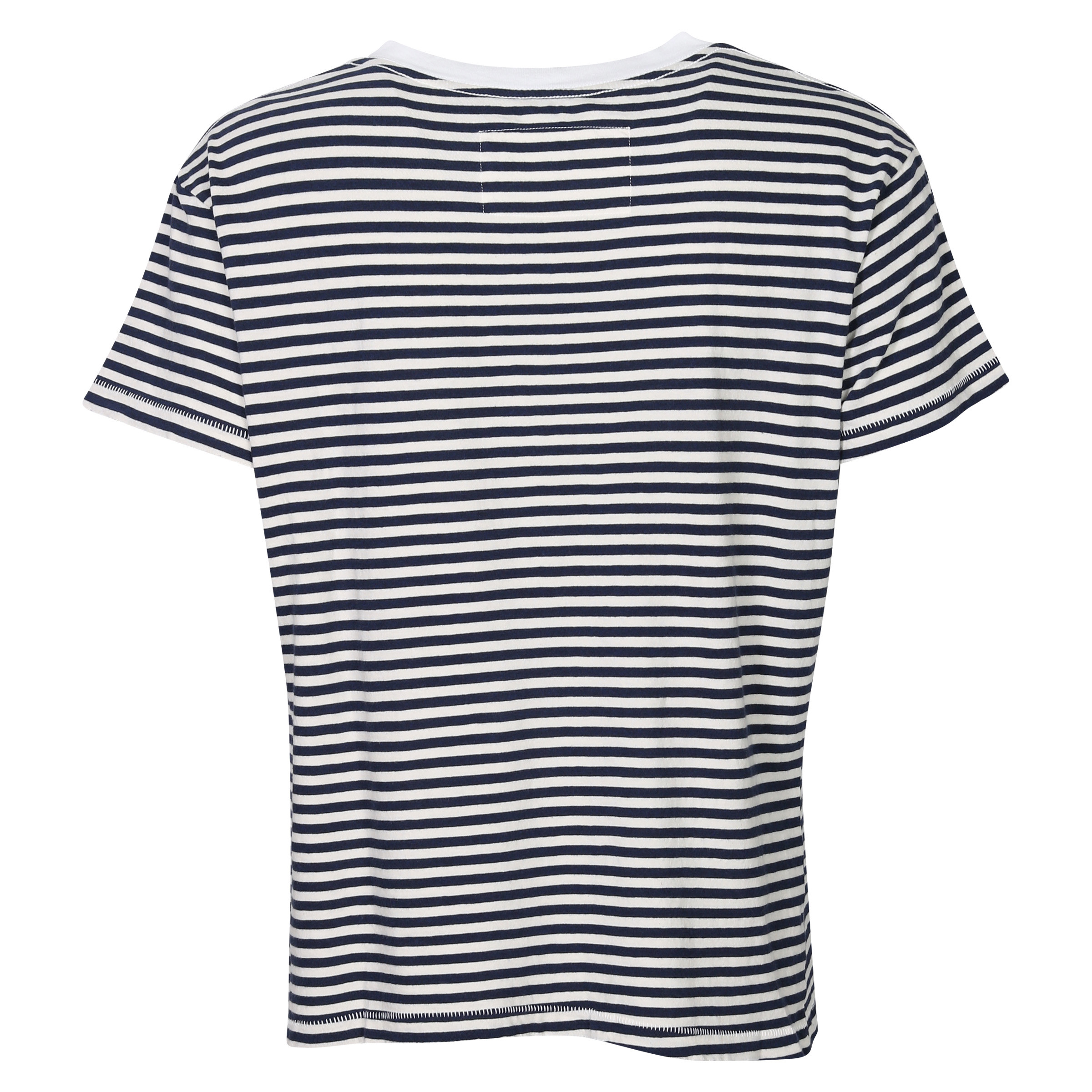 Nili Lotan Striped Brady T-Shirt Ecru/Navy L