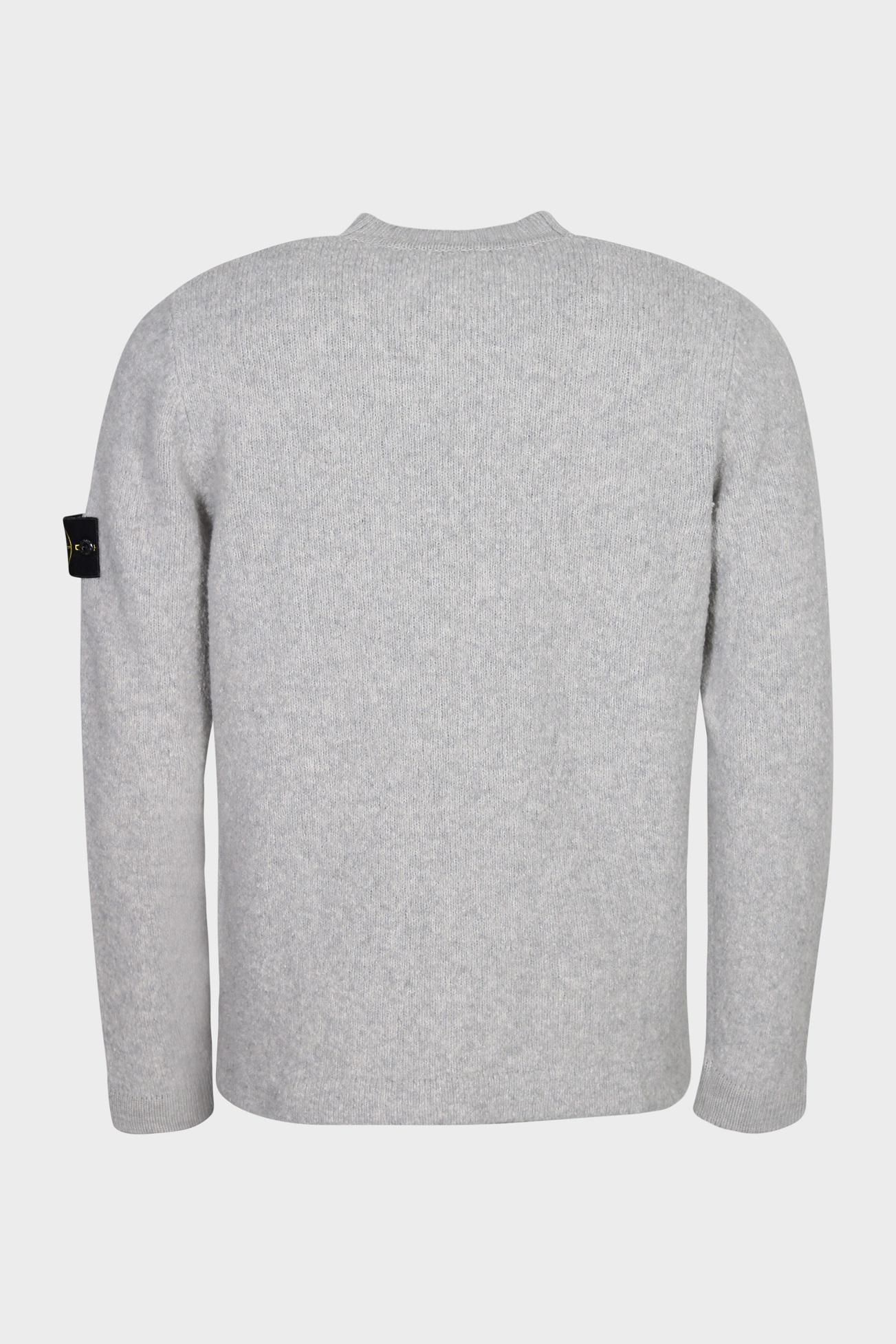 STONE ISLAND Heavy Knit Pullover in Heather Grey