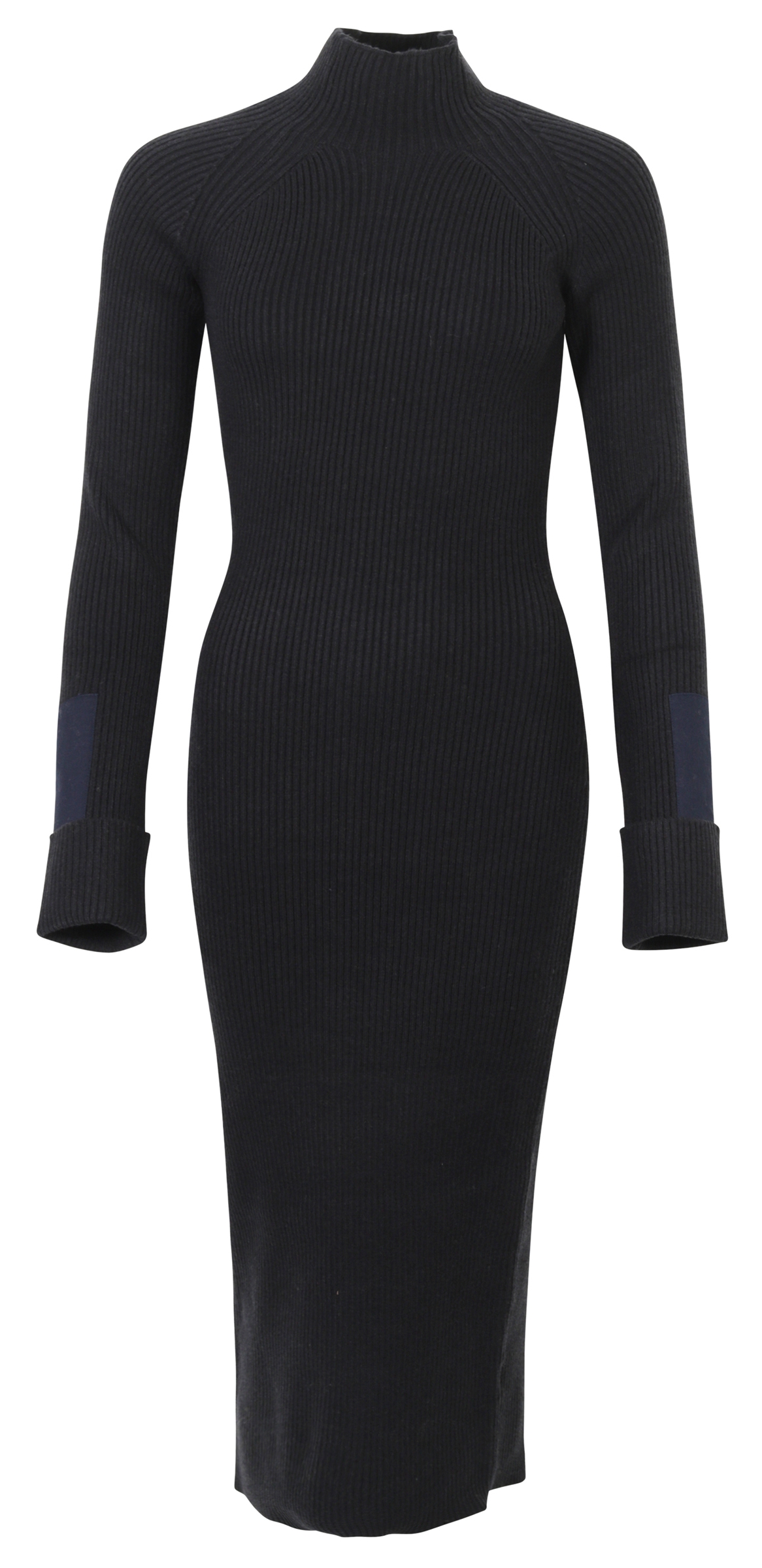 Nikkie Rollkragen Kleid Ripp Jules navy