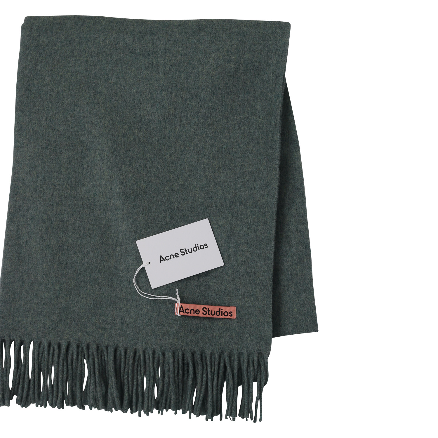 Acne Studios Canada Scarf in Dusty Green Melange