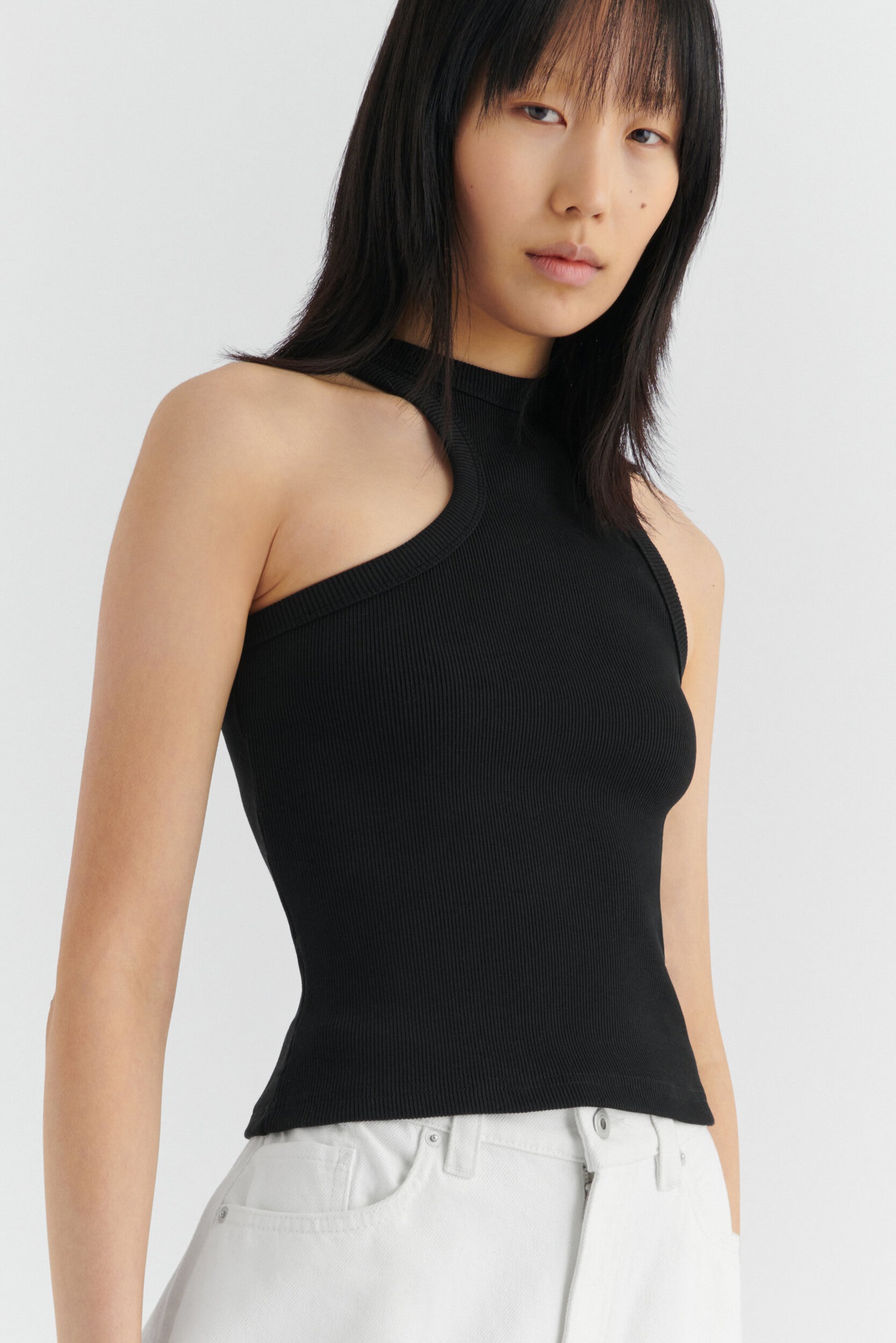 AXEL ARIGATO Script A Scoop Tank Top in Black