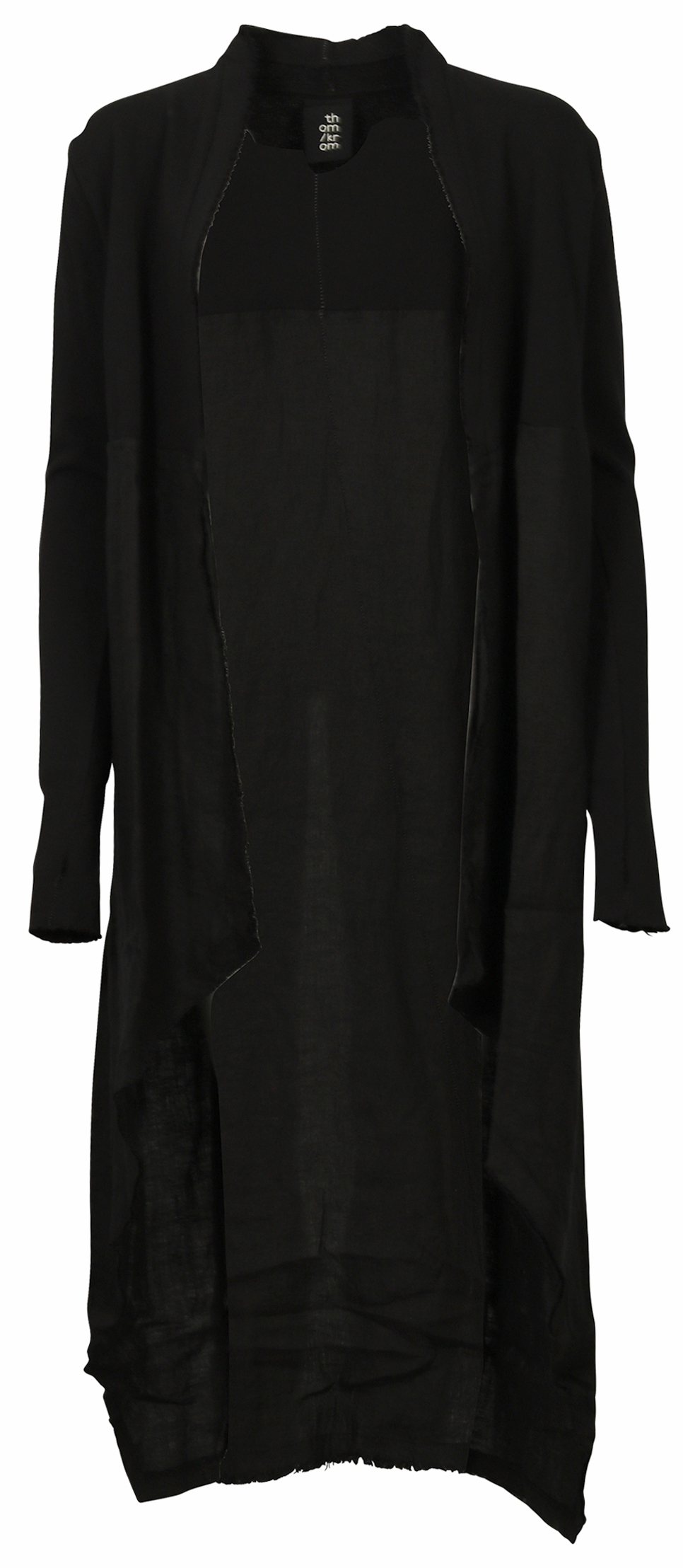 Thom Krom Cotton/Linen Long Coat Black