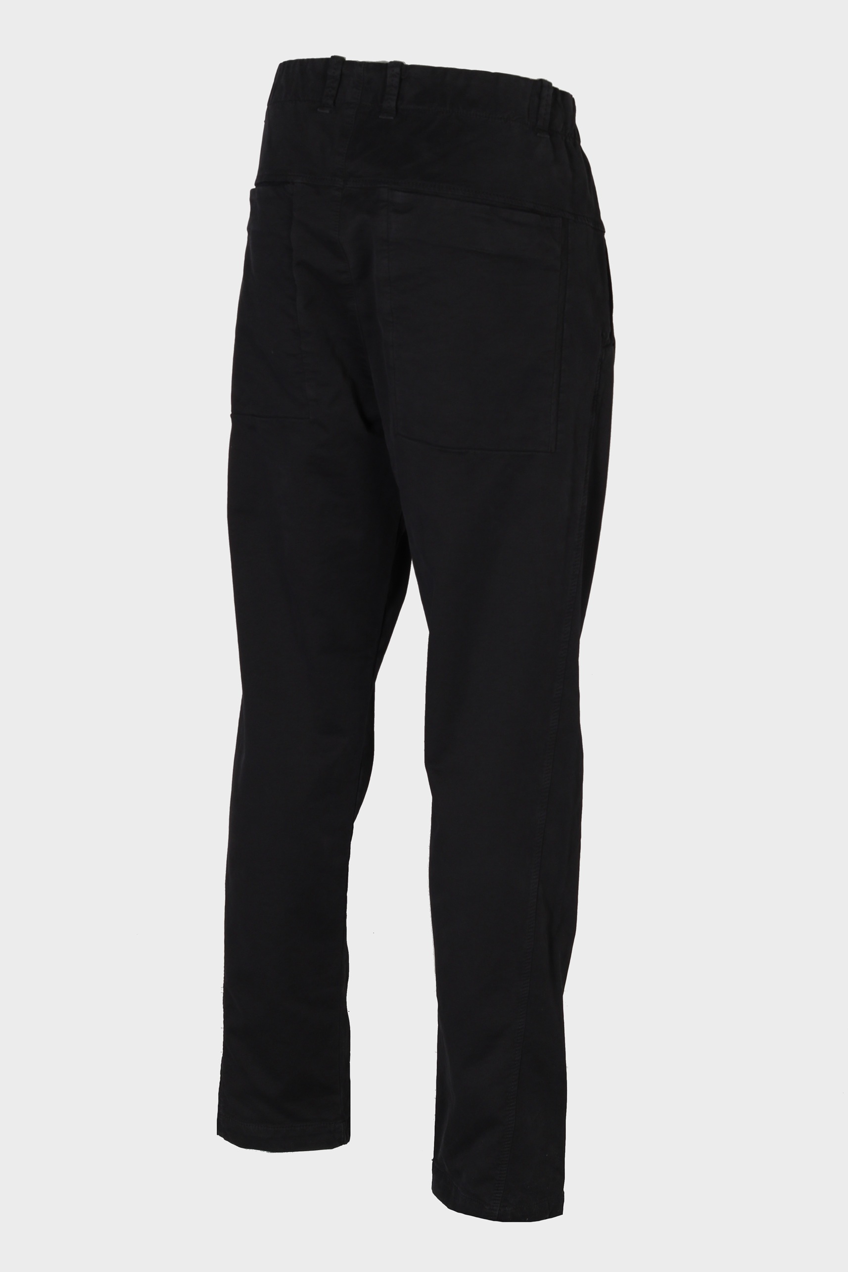 TRANSIT UOMO Cotton Stretch Pant in Black