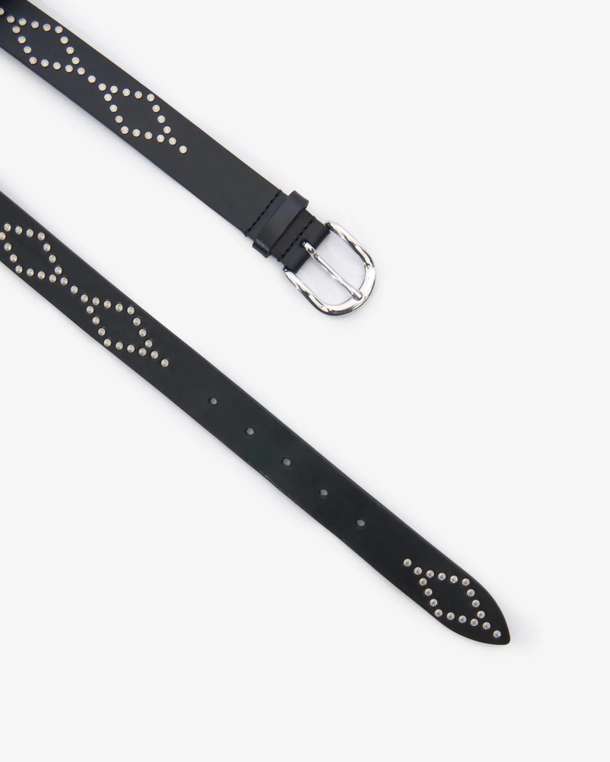 ISABEL MARANT Liliana Belt in Black/Silver