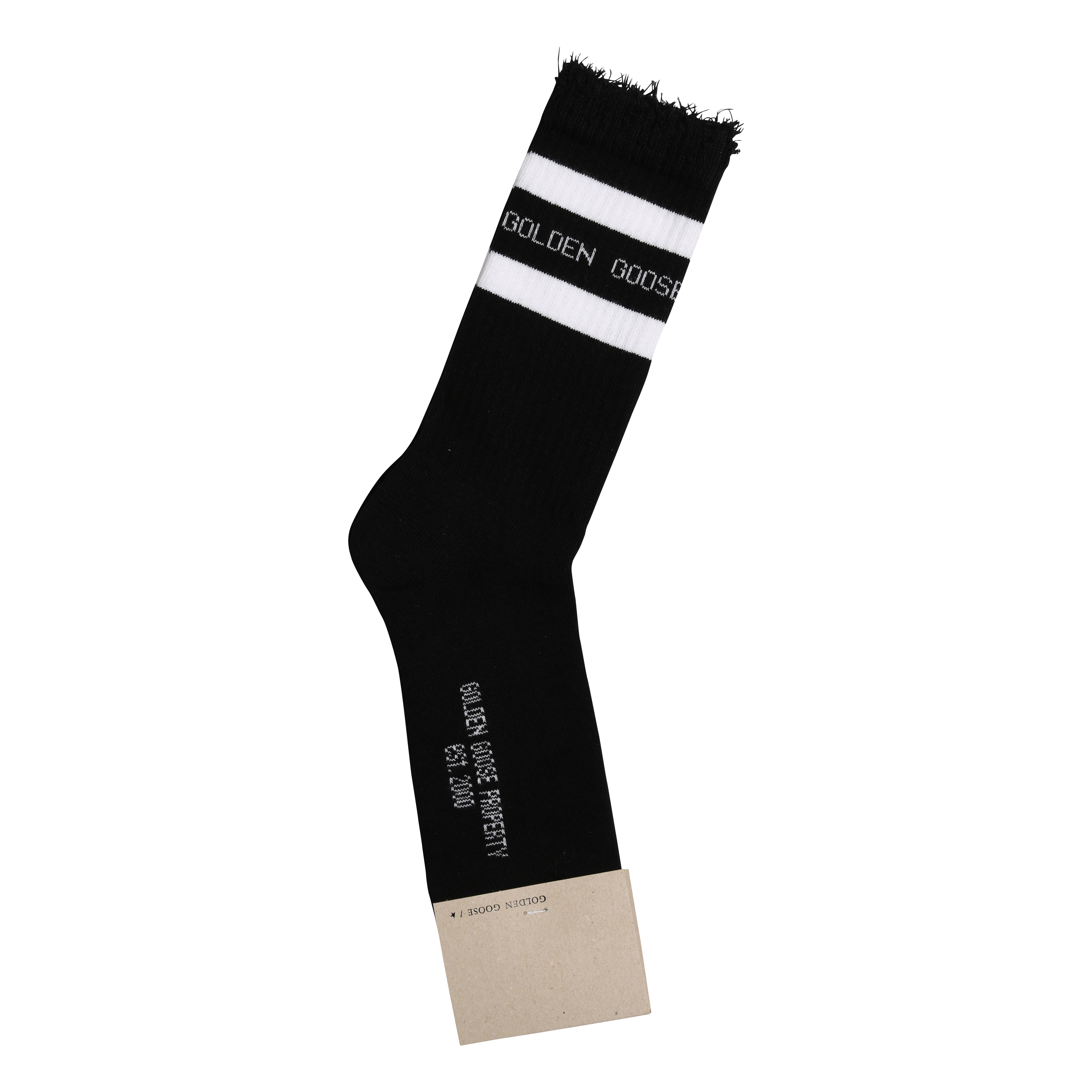 Golden Goose Socks High Rib in Black/White