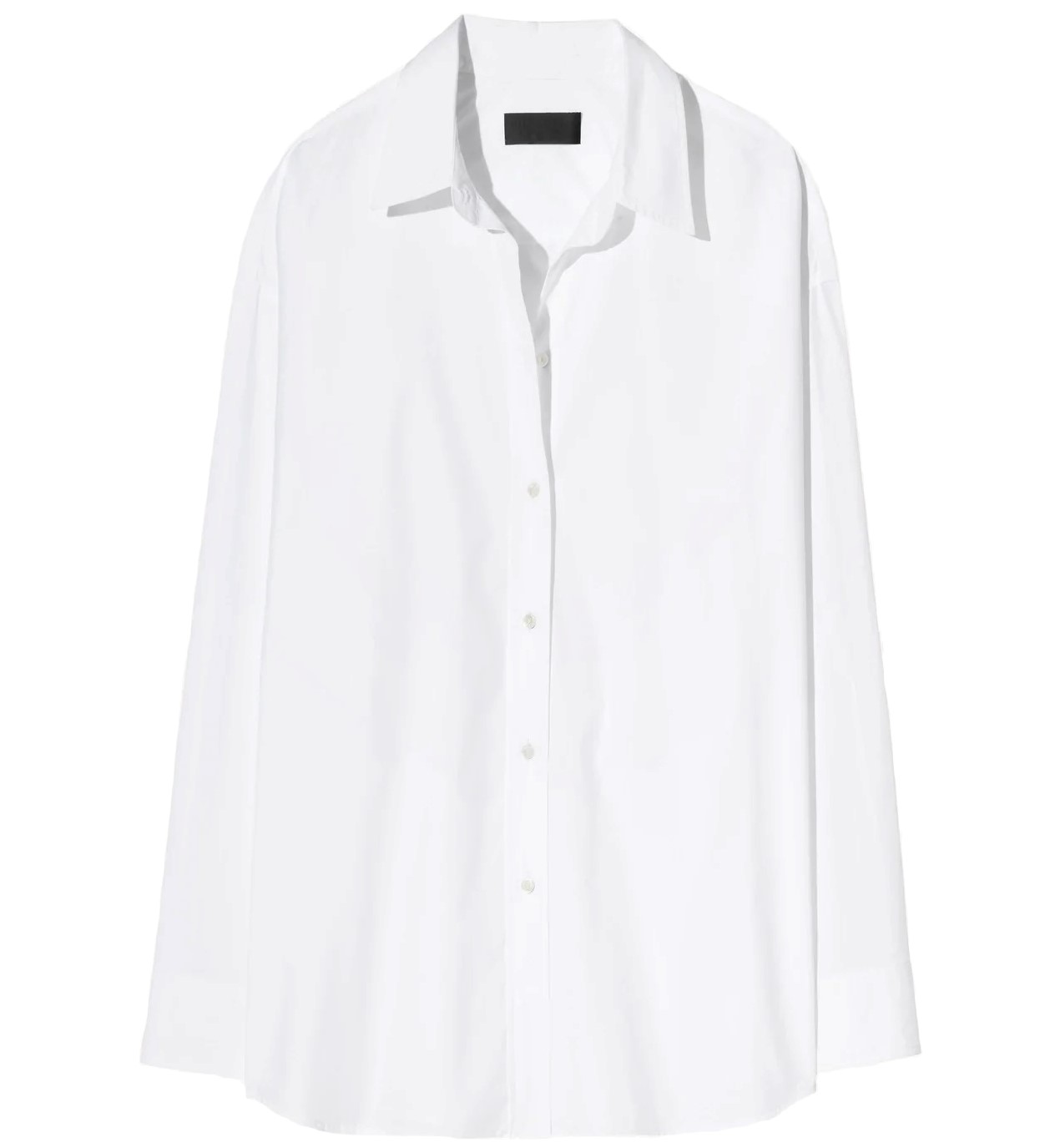 NILI LOTAN Mael Oversized Shirt in White S