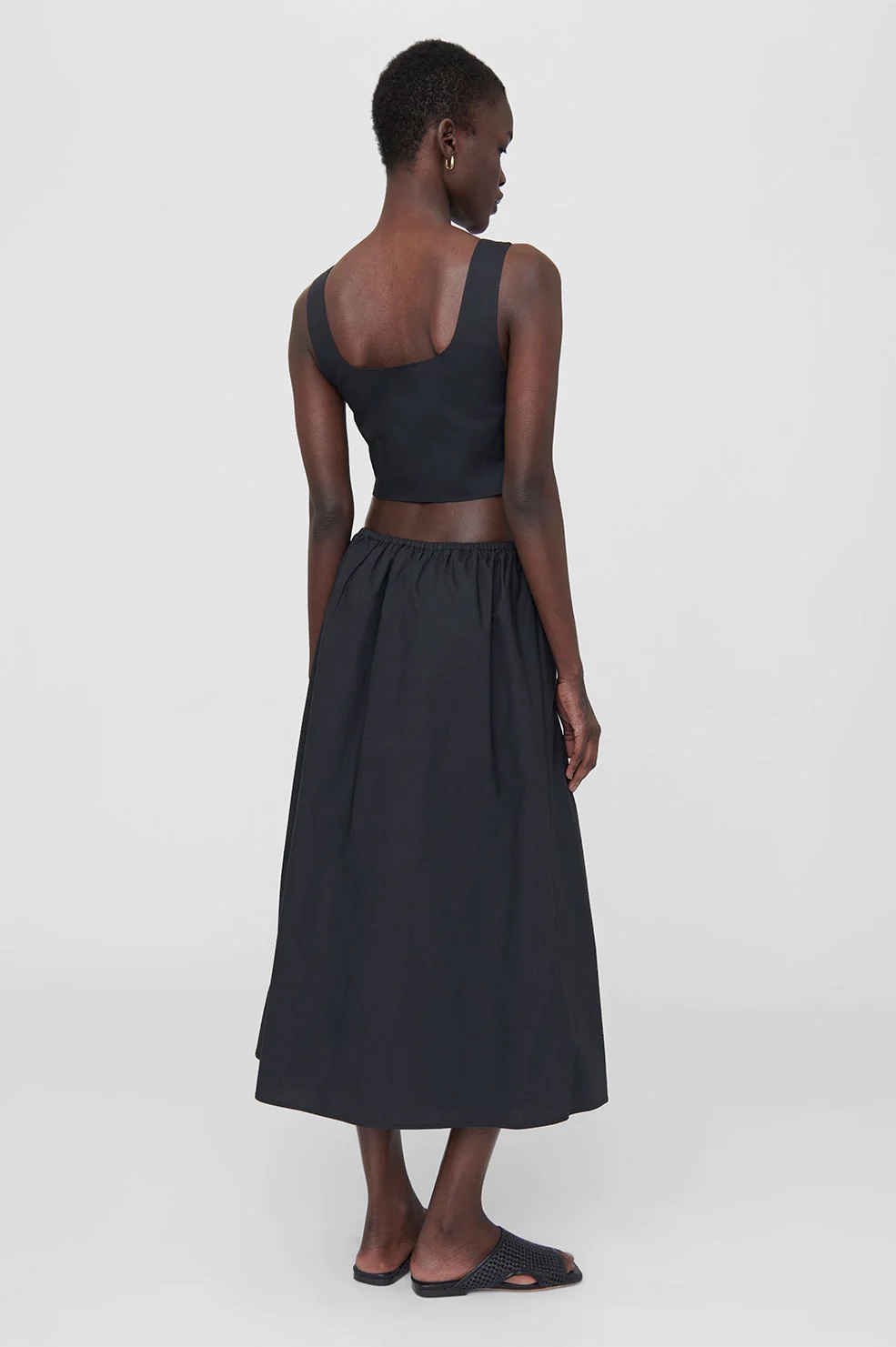 ANINE BING Dione Dress in Black XS