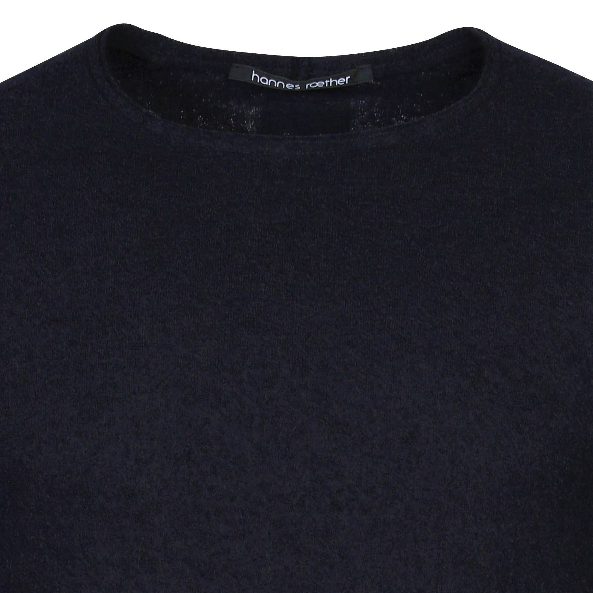 Hannes Roether Knit Pullover in Dark Navy