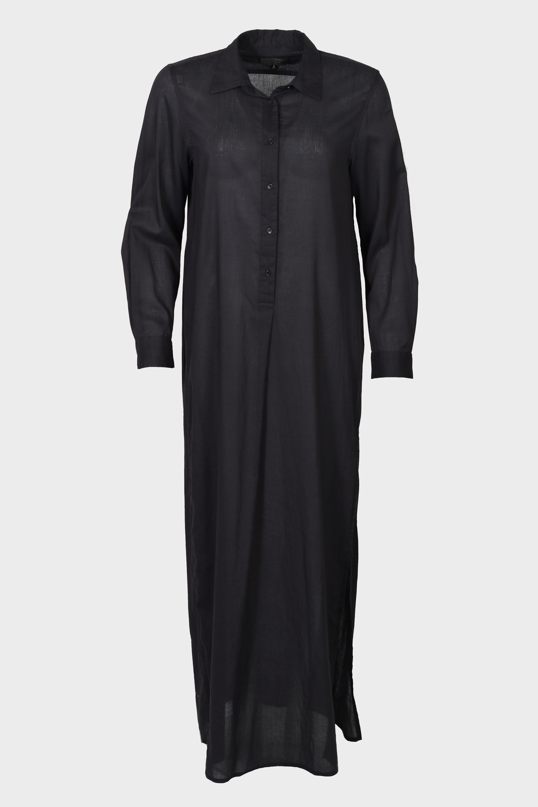 NILI LOTAN Mina Light Cotton Dress in Midnight