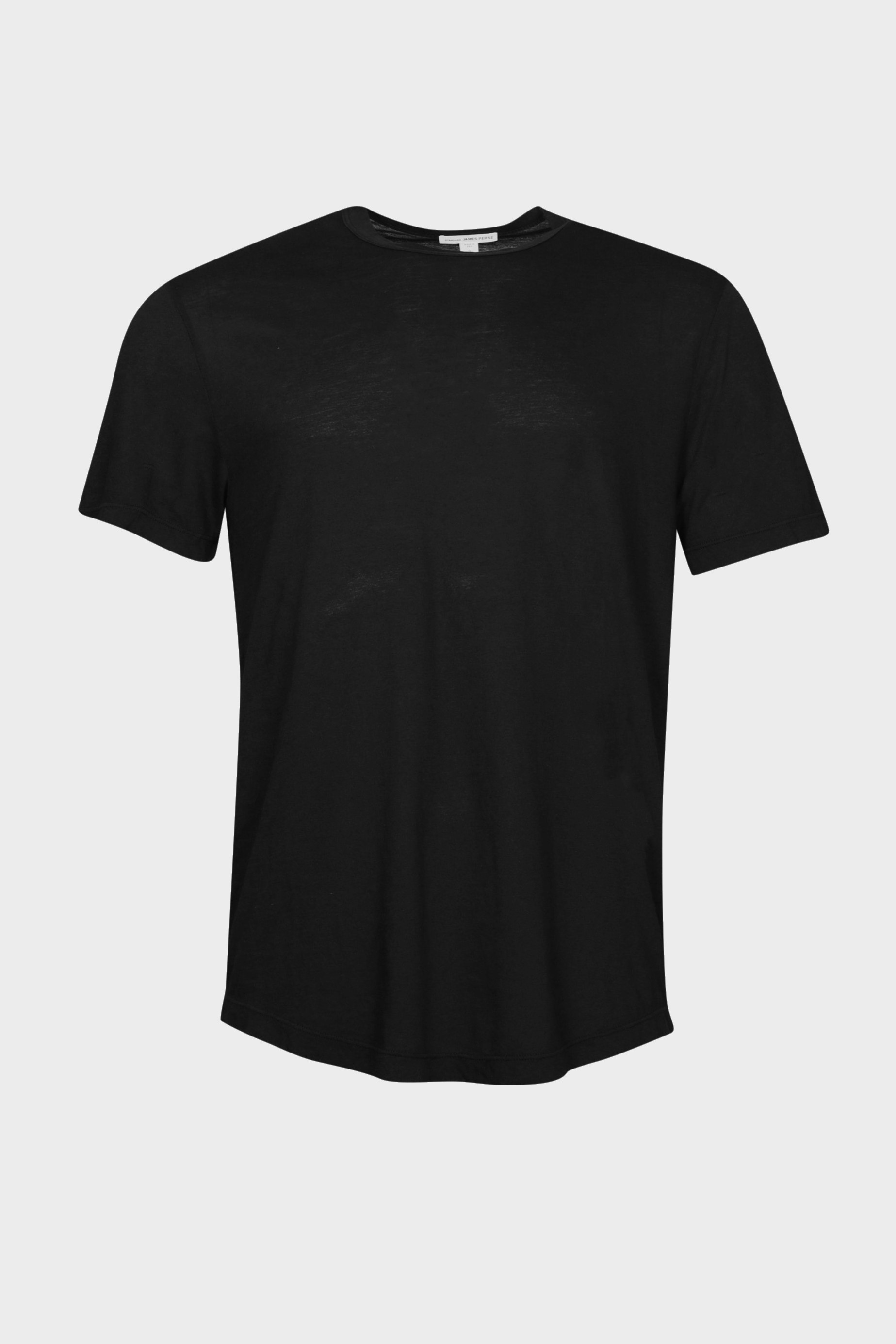 JAMES PERSE Clear Jersey Crew Neck Black 2XL/5