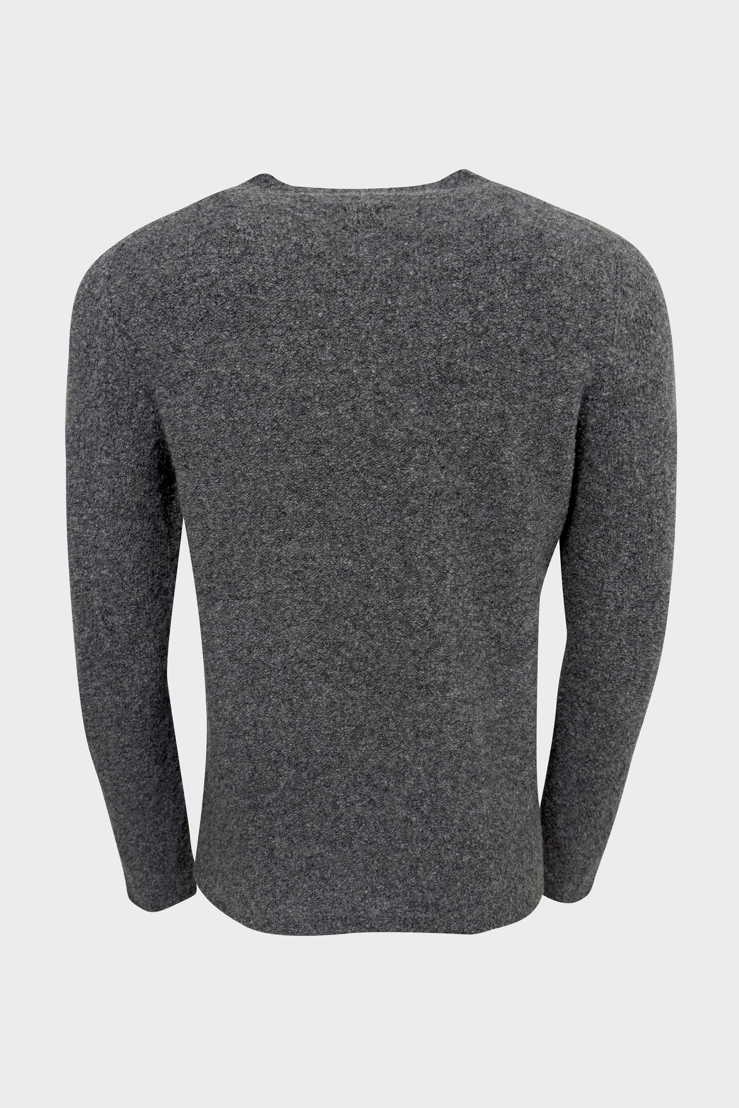 HANNES ROETHER Fluffy Wool Sweater in Grey