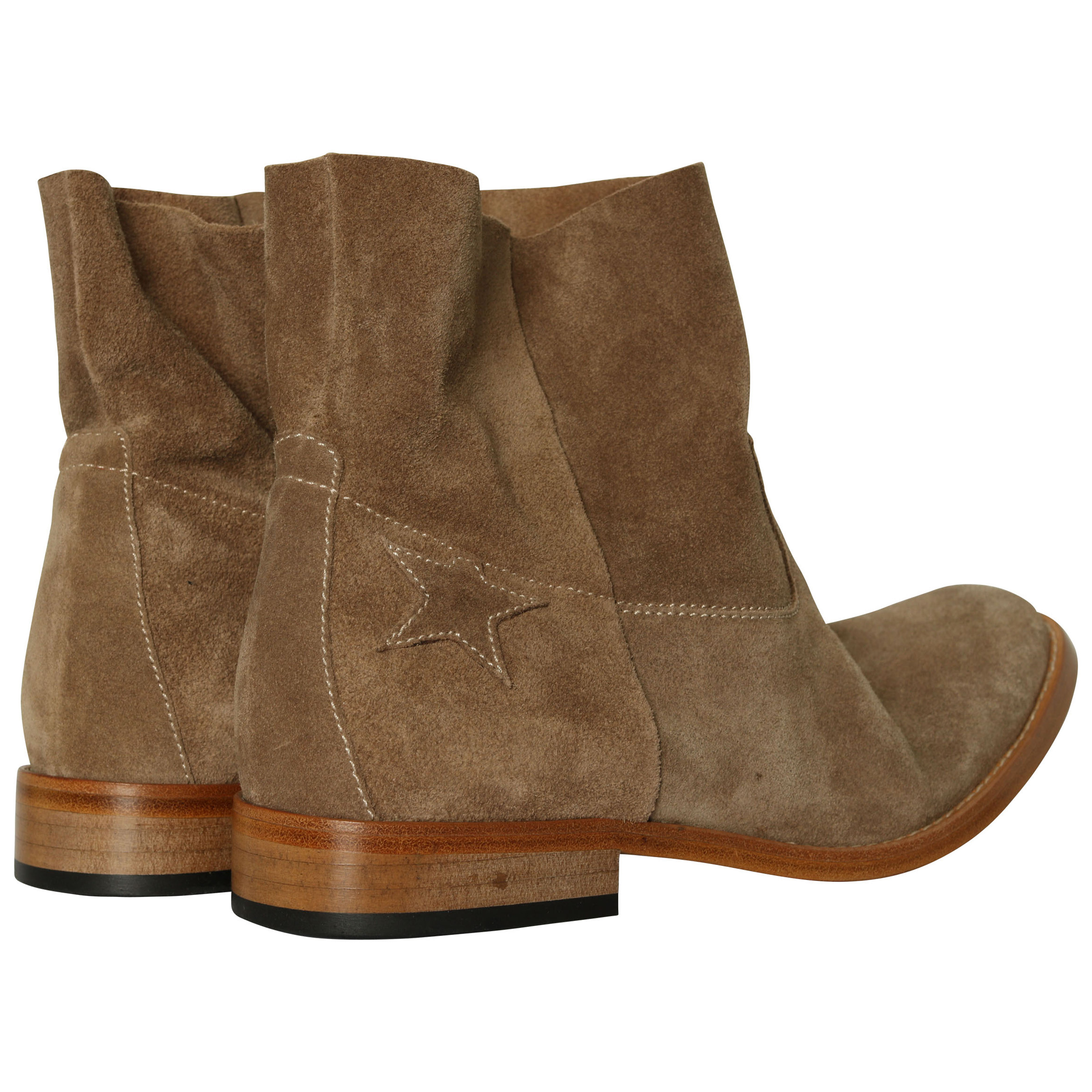 Golden Goose Boots beige suede