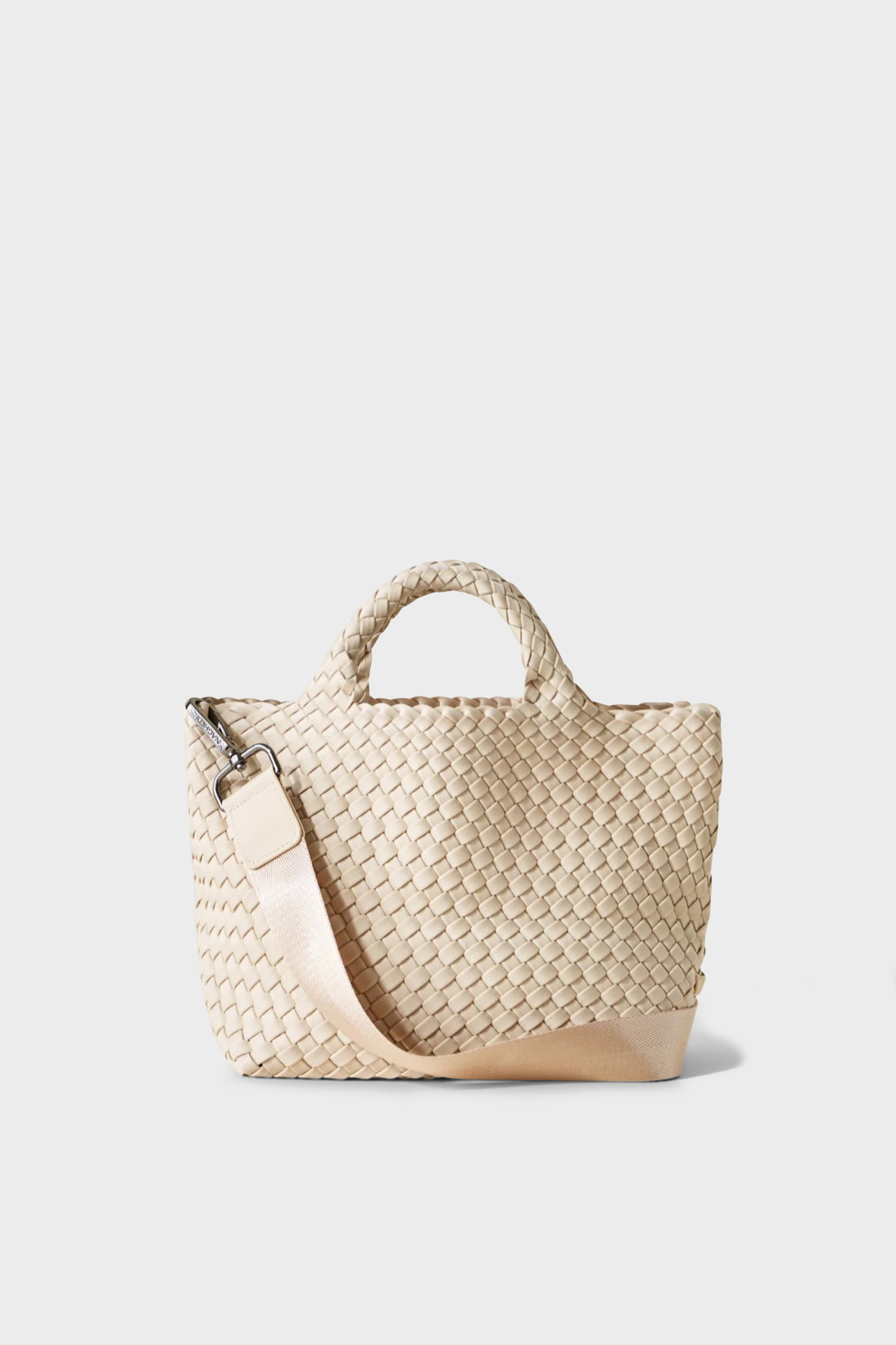 NAGHEDI Handwoven Small Tote St. Barth in Ecru