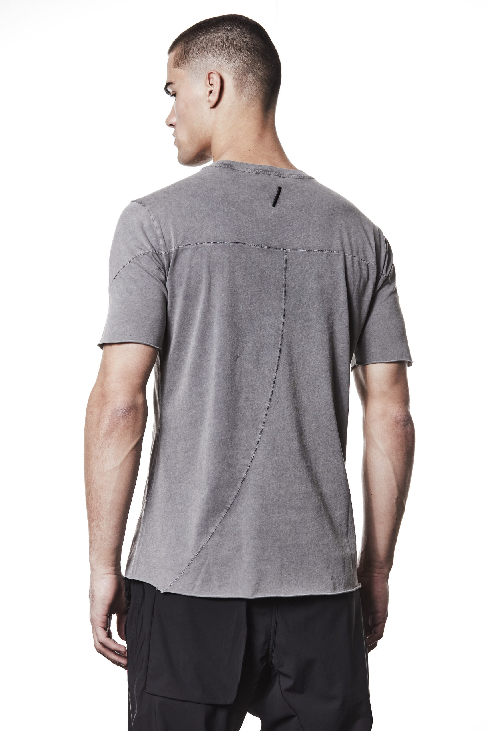 THOM KROM Slim Fit T-Shirt in Used Grey THOM KROM Slim Fit T-Shirt in Used Grey
