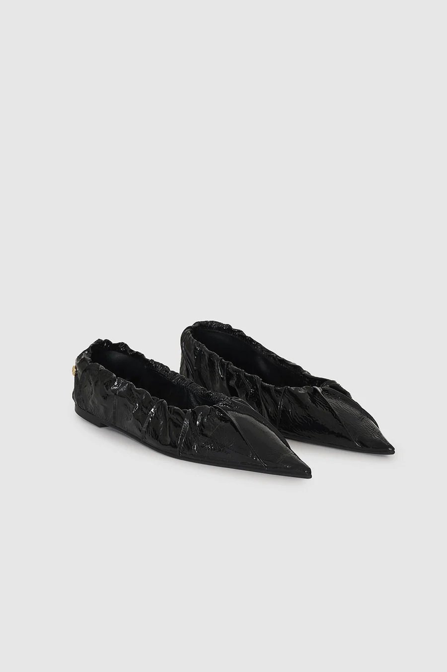 ANINE BING Nadine Flats in Black