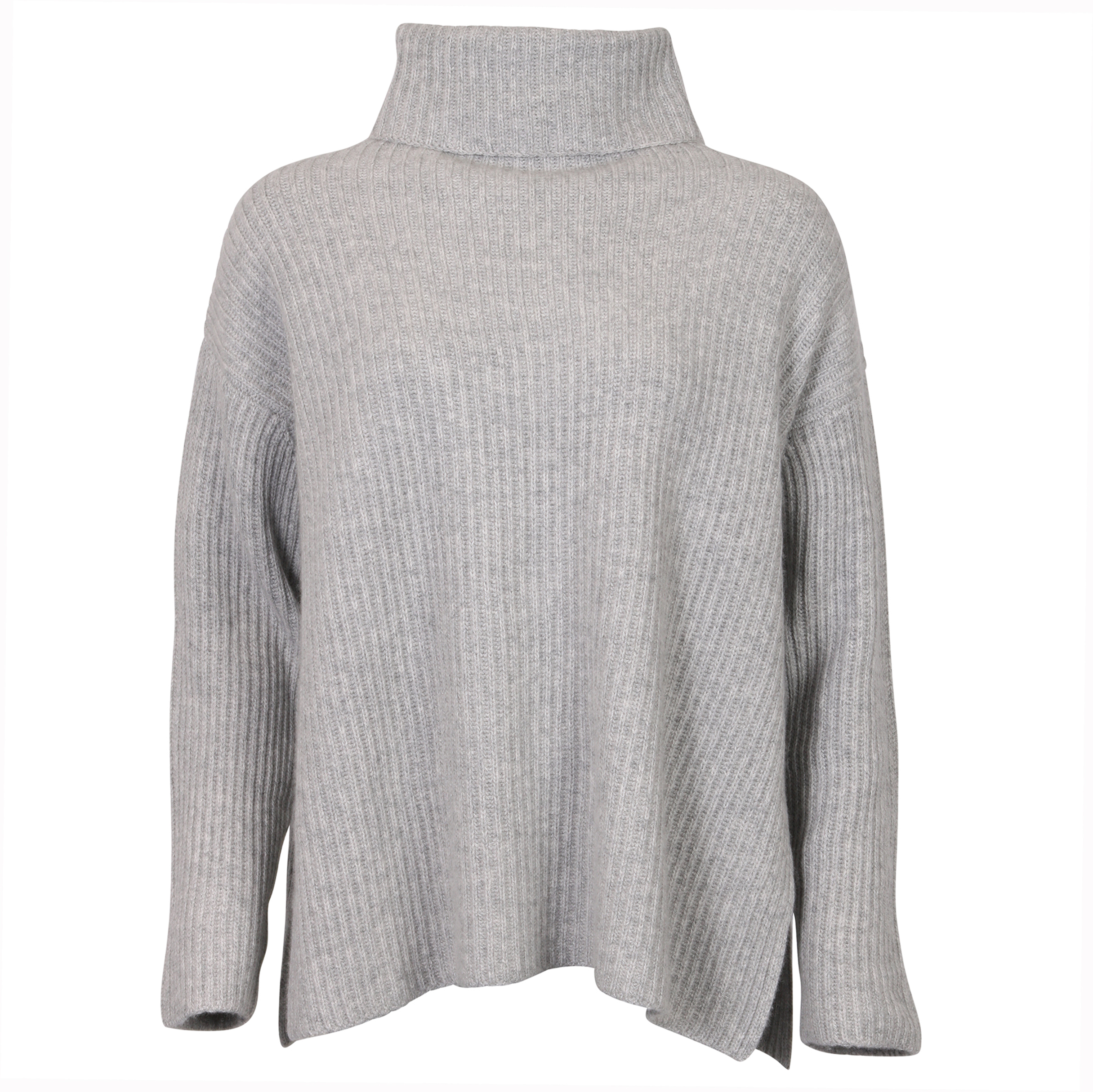 Le Kasha Oversize Sweater Turtle Neck hellgrau