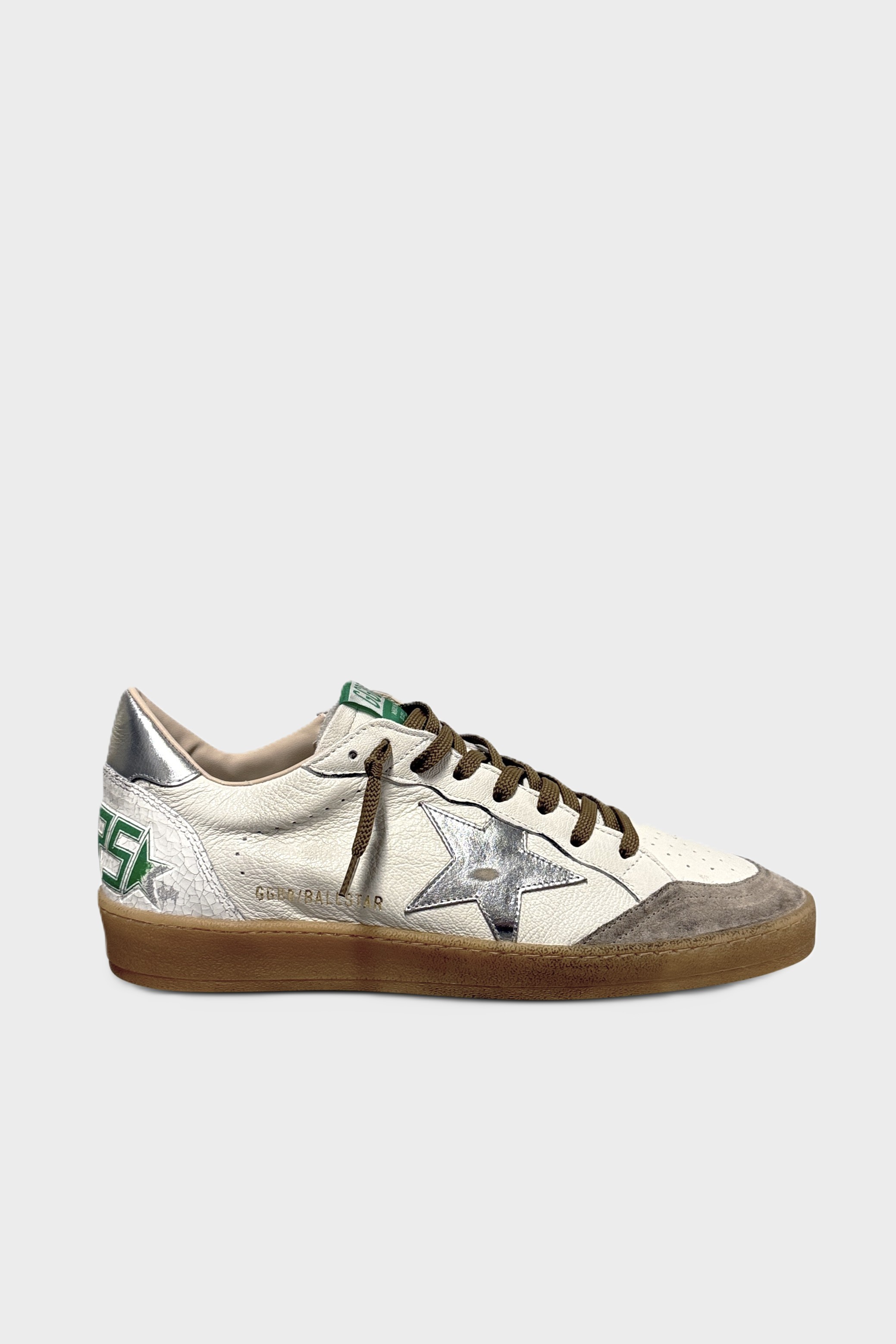 GOLDEN GOOSE Ballstar White/Beige/Silver