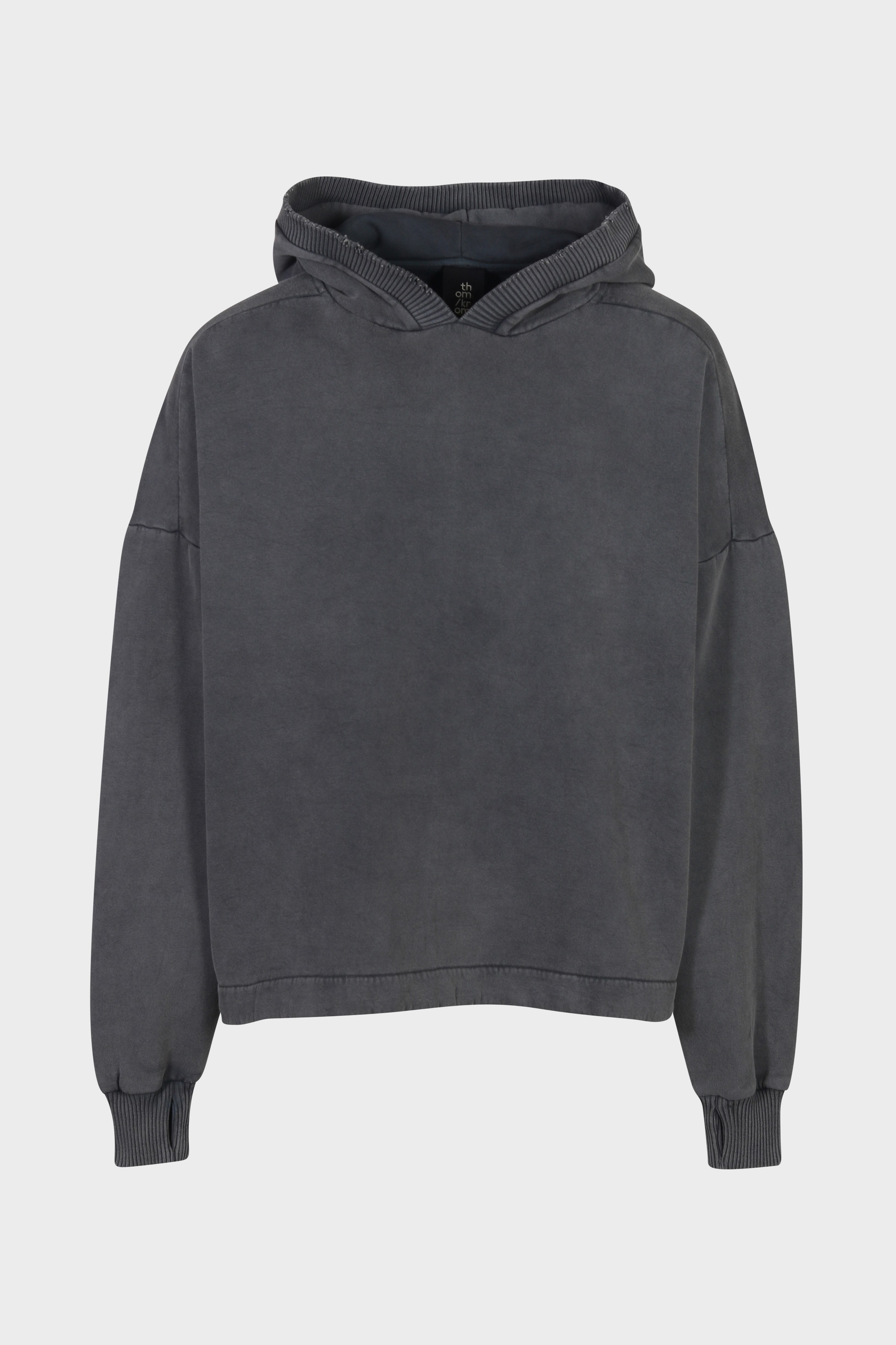 THOM KROM Oversize Sweathoodie in Used Grey