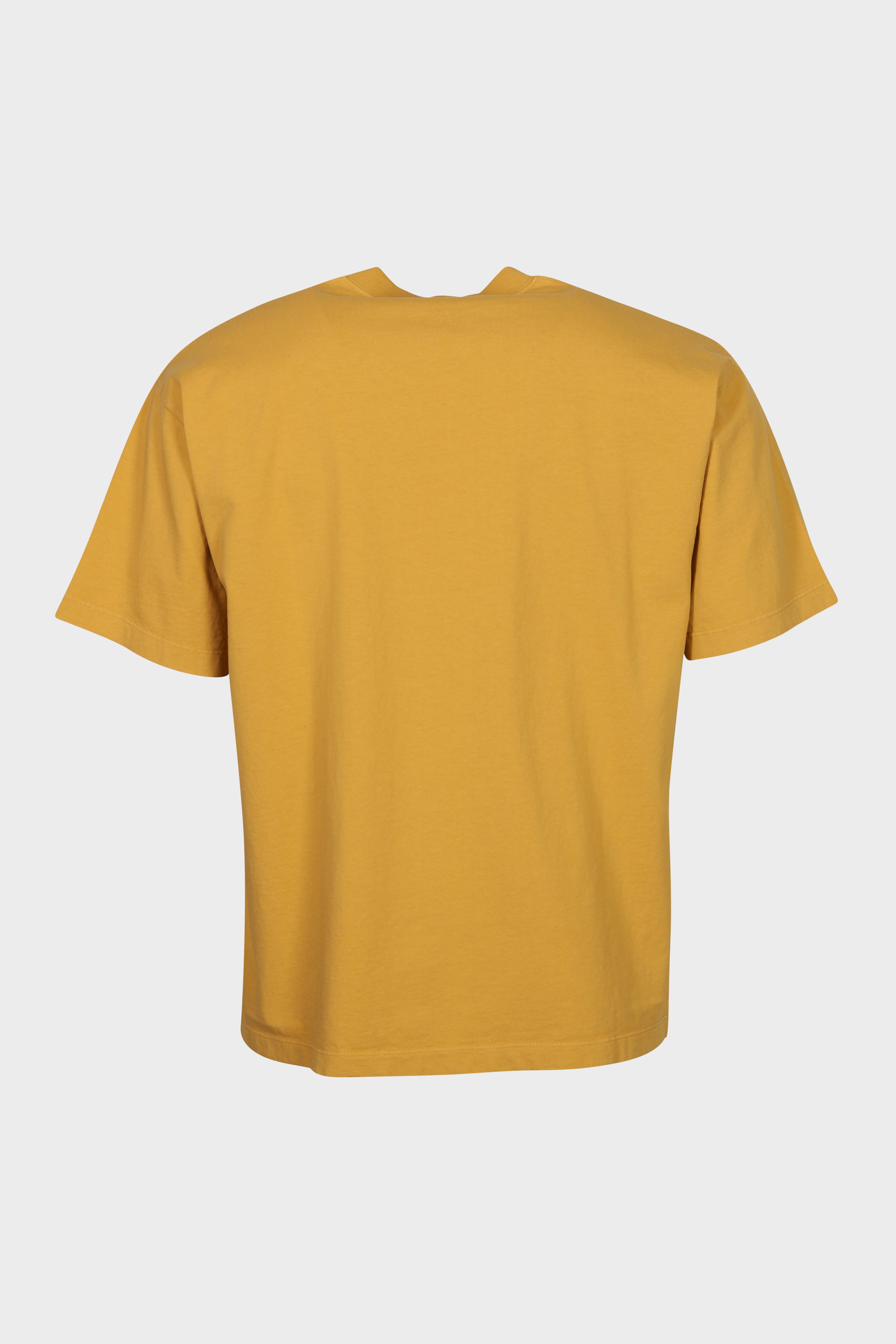 STONE ISLAND Loose Fit Logo T-Shirt in Curry